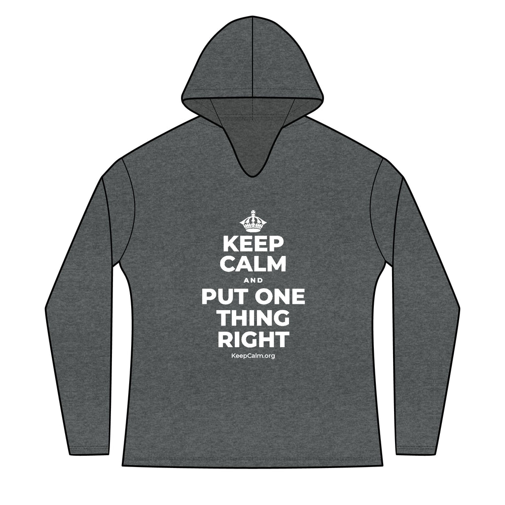 KEEP CALM AND PUT ONE THING RIGHT Women's Long Sleeve Hoodie