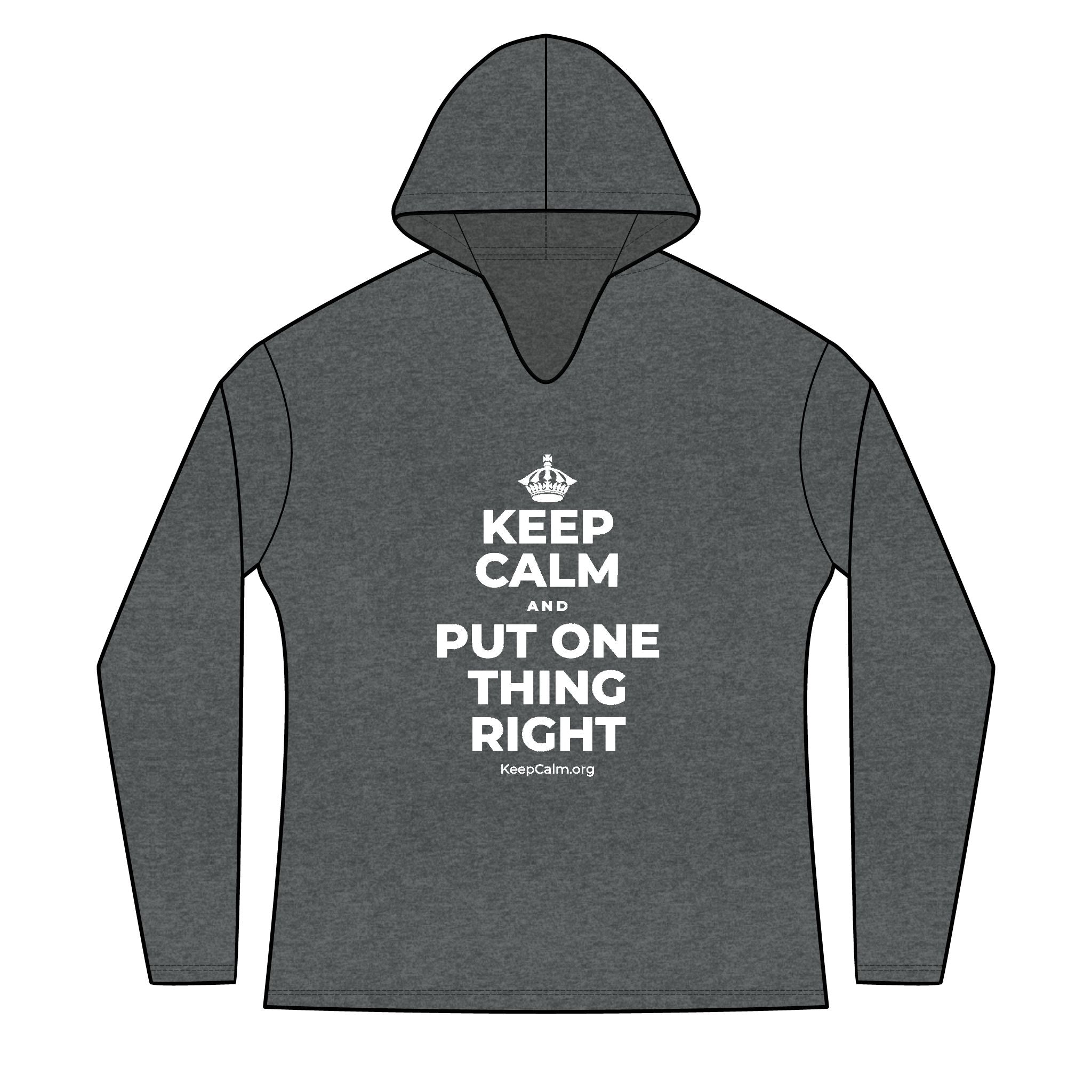 KEEP CALM AND PUT ONE THING RIGHT Women's Long Sleeve Hoodie