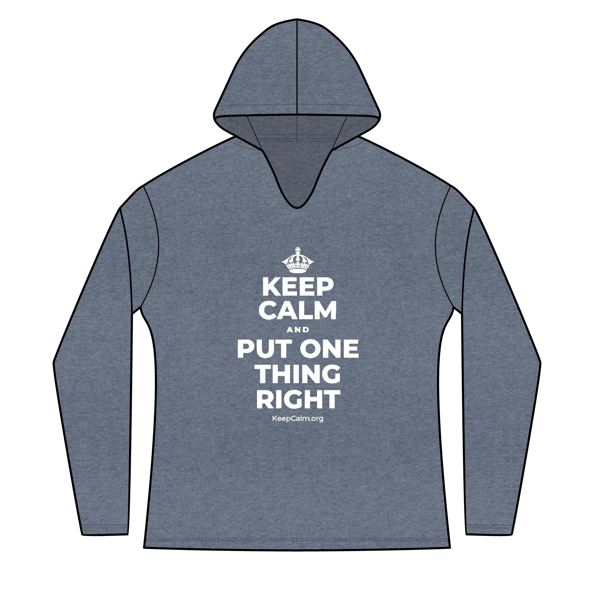 KEEP CALM AND PUT ONE THING RIGHT Women's Long Sleeve Hoodie