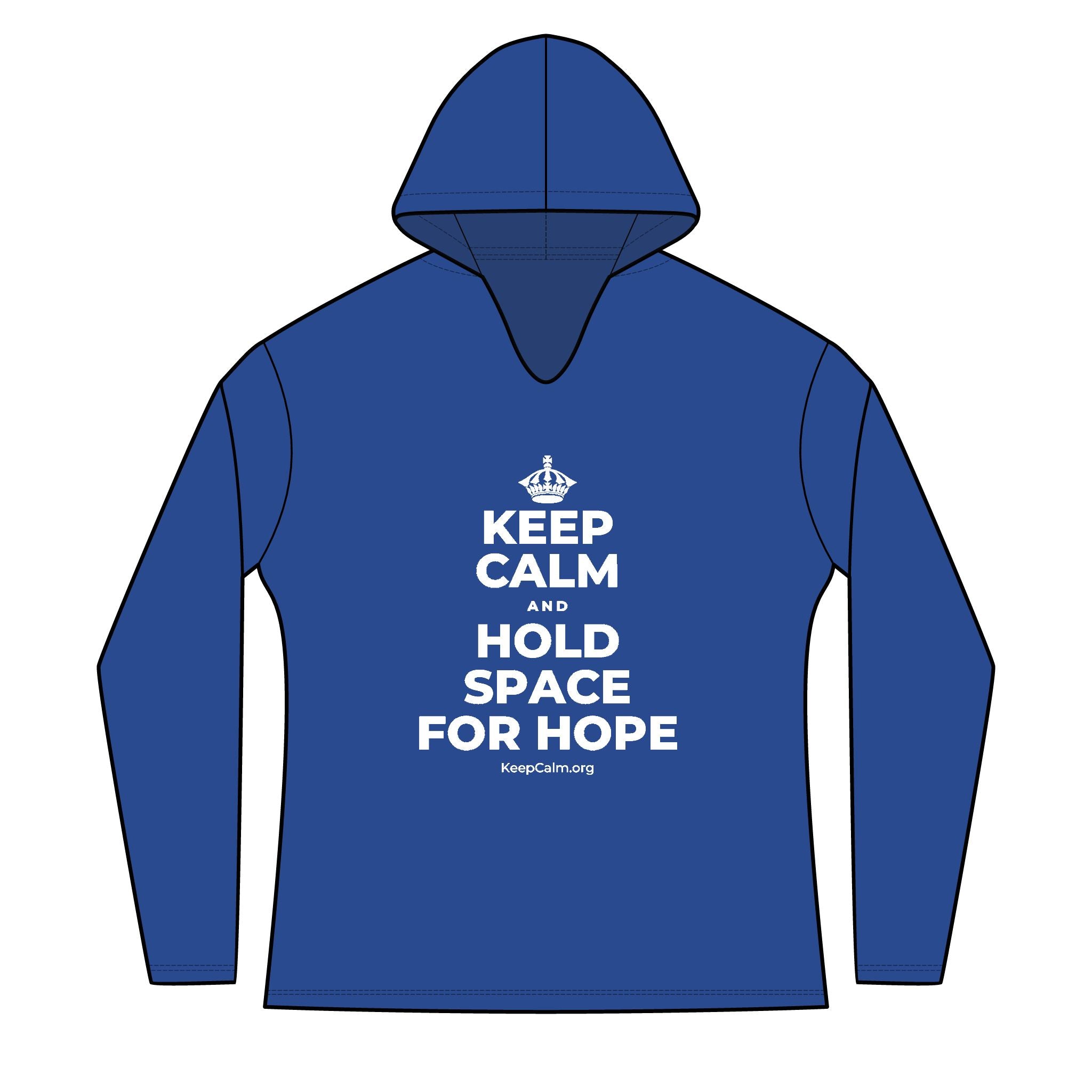 KEEP CALM AND HOLD SPACE FOR HOPE Women's Long Sleeve Hoodie