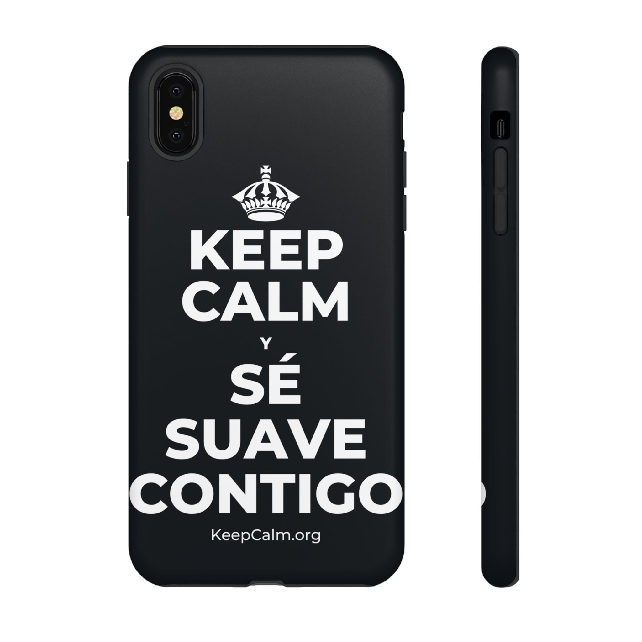 KEEP CALM Y SÉ SUAVE CONTIGO Phone Case (Dark)