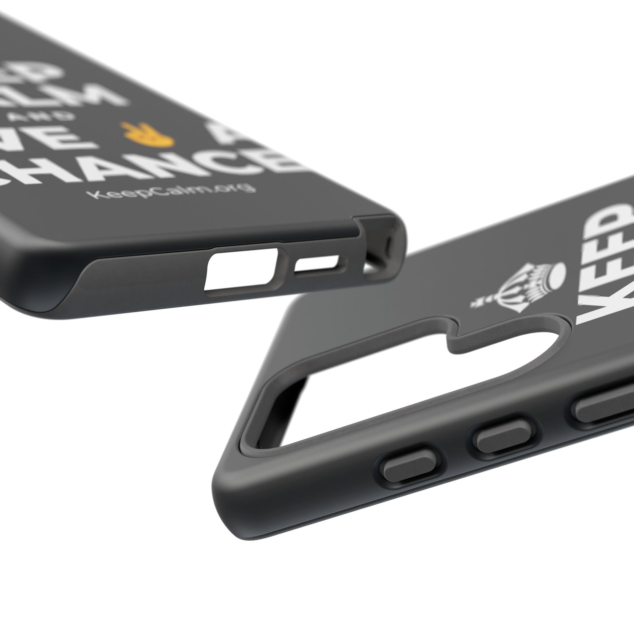 KEEP CALM AND GIVE ✌️ A CHANCE Phone Case (Dark)