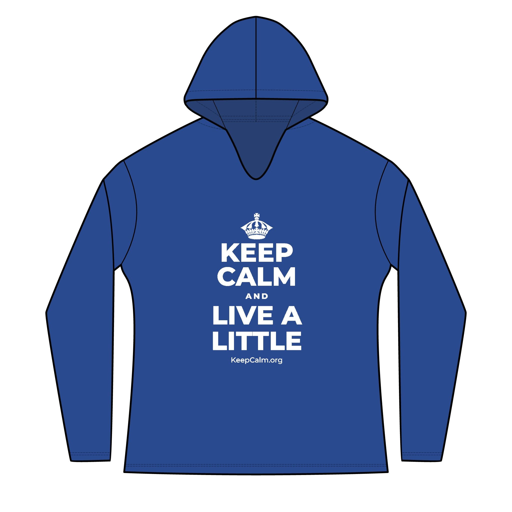 KEEP CALM AND LIVE A LITTLE Women's Long Sleeve Hoodie
