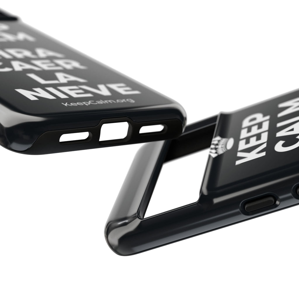 KEEP CALM Y MIRA CAER LA NIEVE Phone Case (Dark)