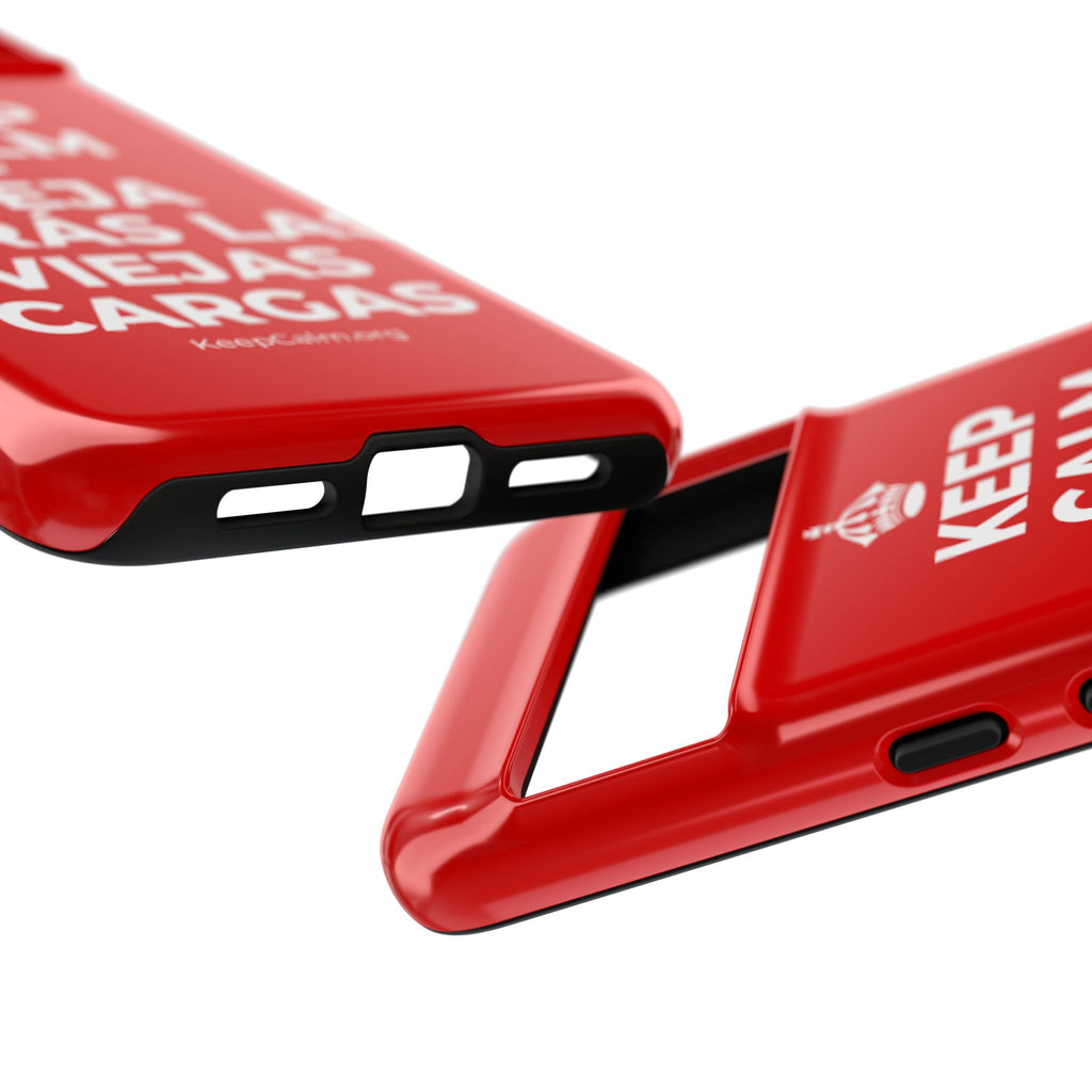 KEEP CALM Y DEJA ATRÁS LAS VIEJAS CARGAS Phone Case