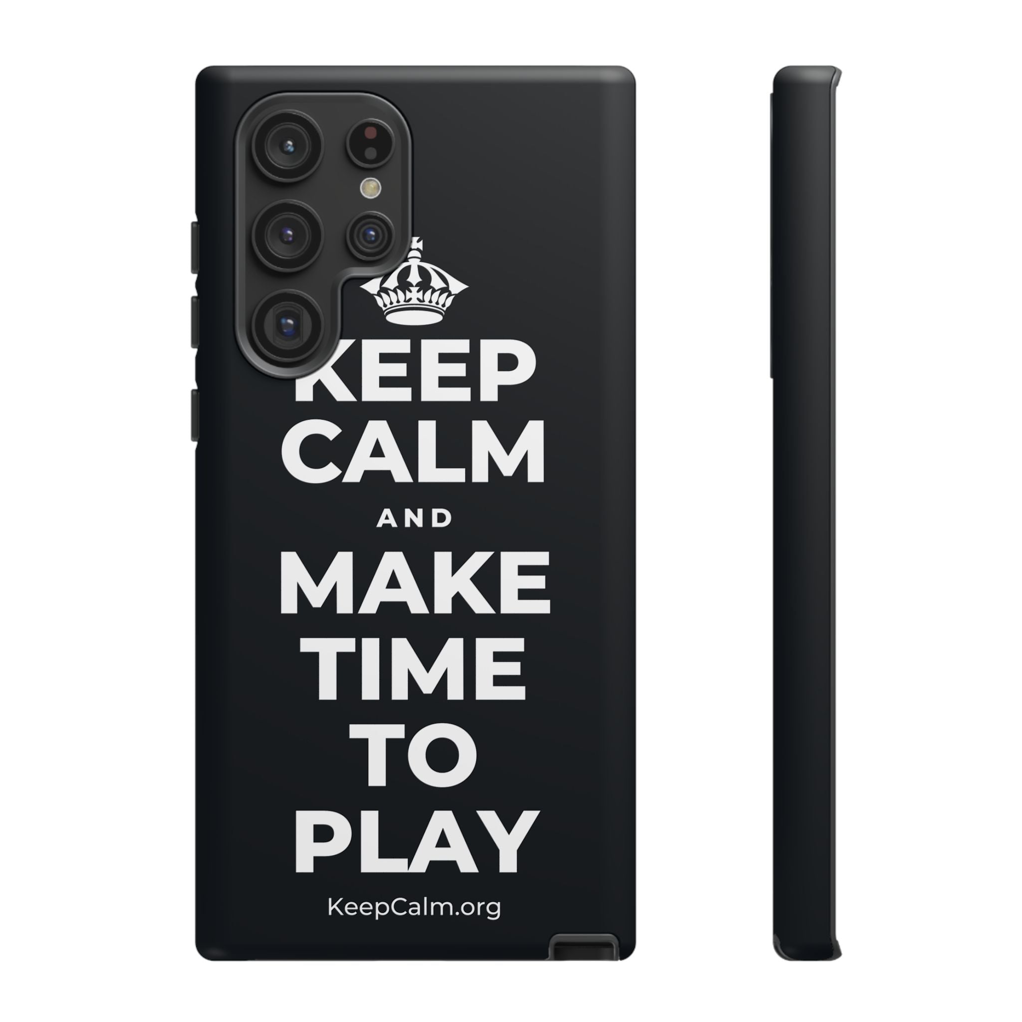 KEEP CALM AND MAKE TIME TO PLAY Phone Case (Dark)