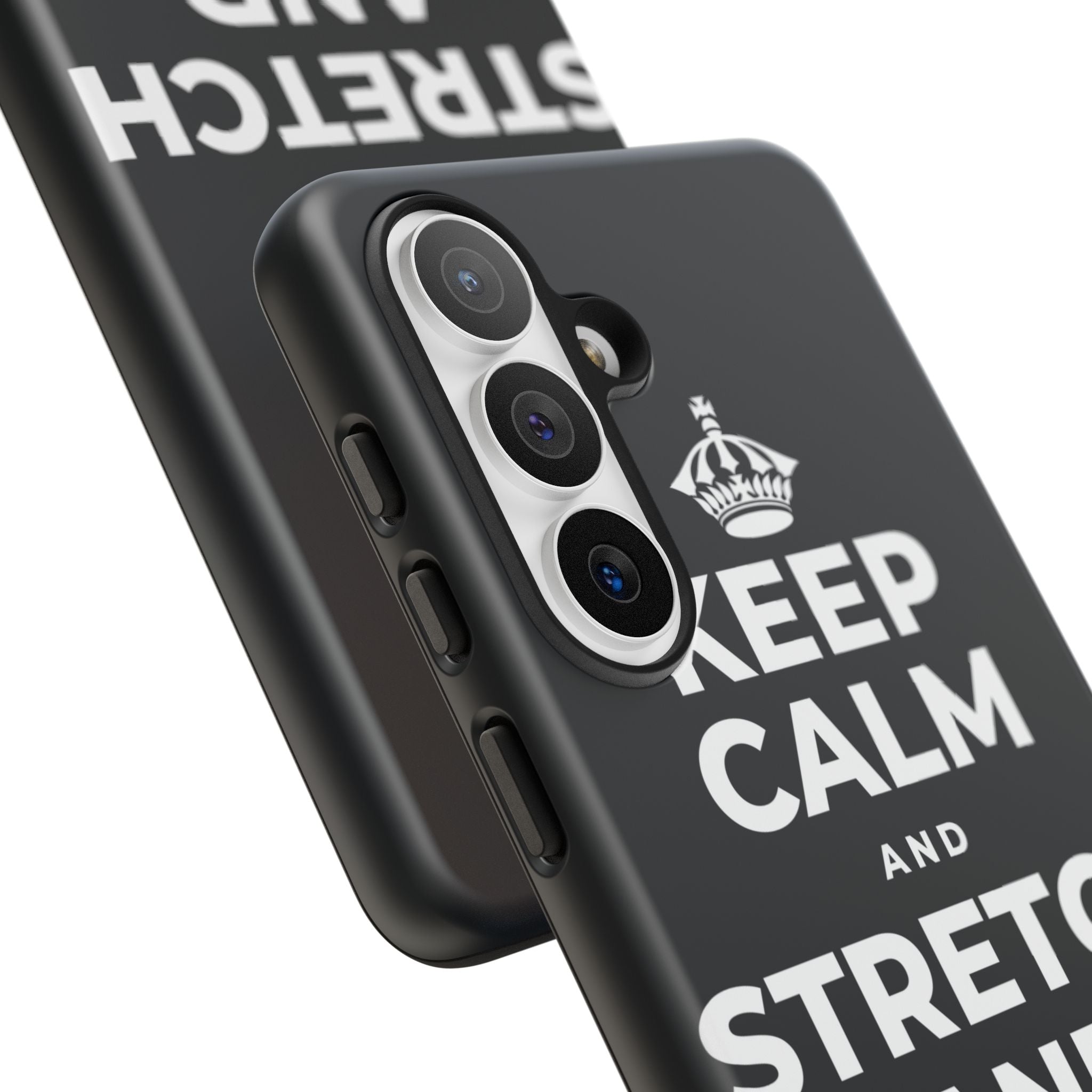 KEEP CALM AND STRETCH AND YAWN IT OUT Phone Case (Dark)