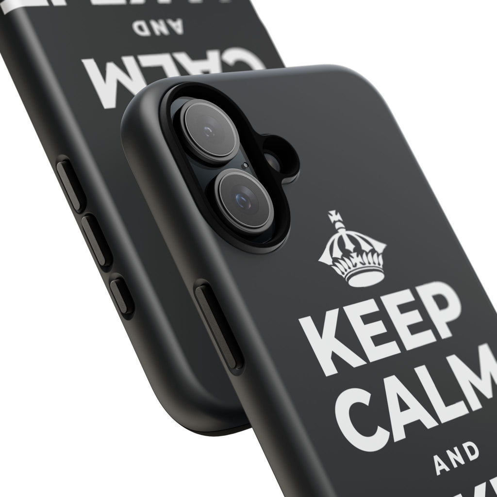 KEEP CALM AND MAKE IT HAPPEN Phone Case (Dark)