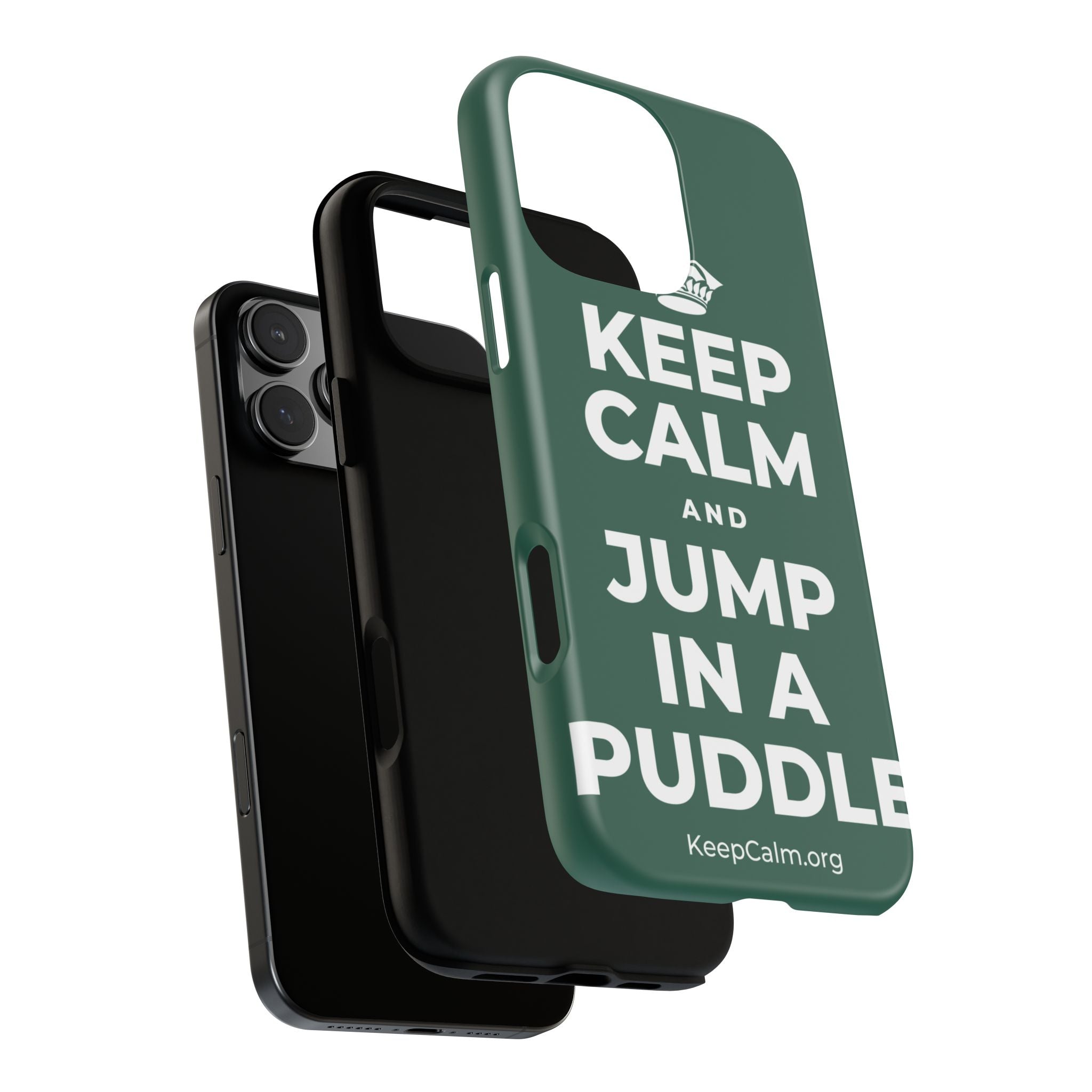 KEEP CALM AND JUMP IN A PUDDLE Phone Case