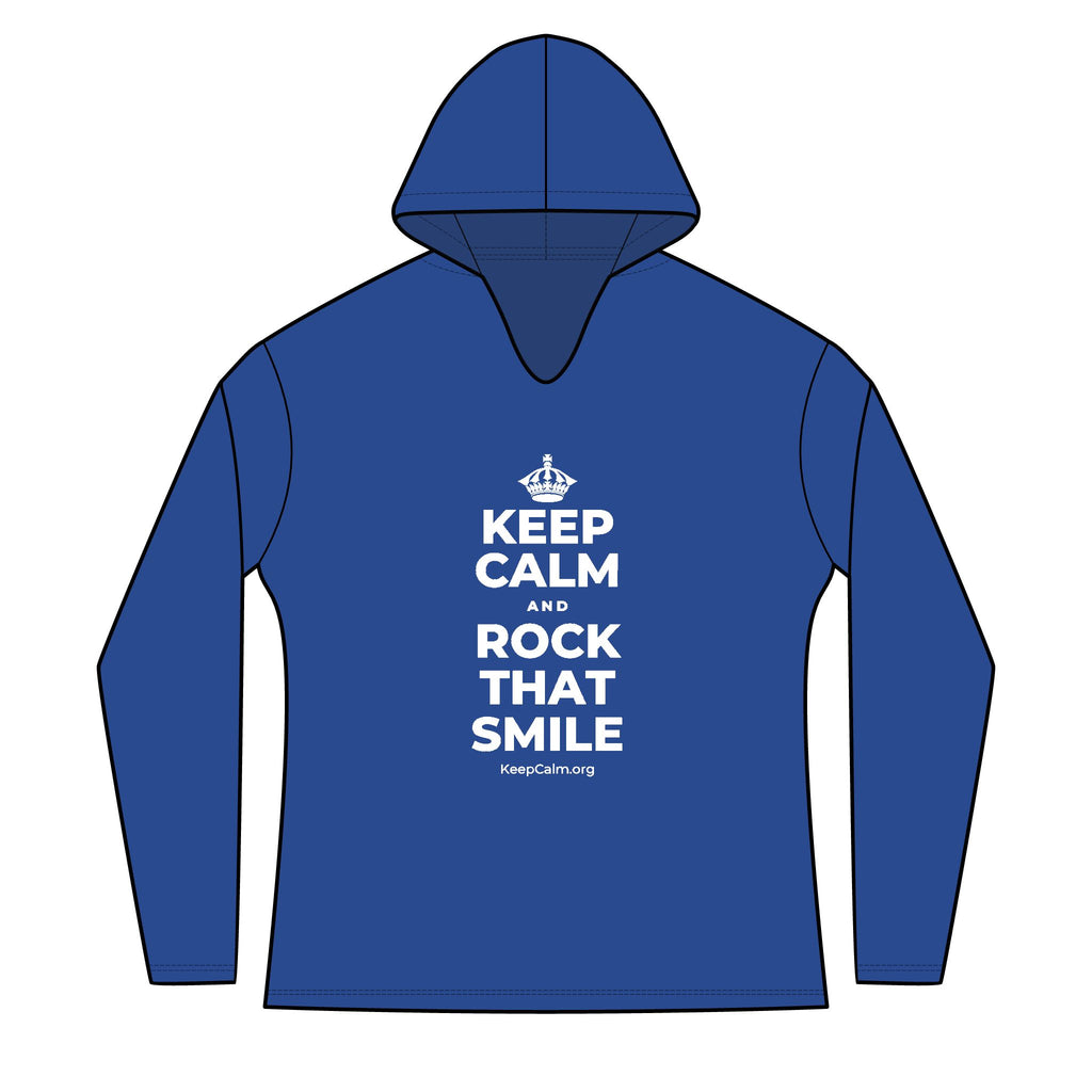 KEEP CALM AND ROCK THAT SMILE Women's Long Sleeve Hoodie