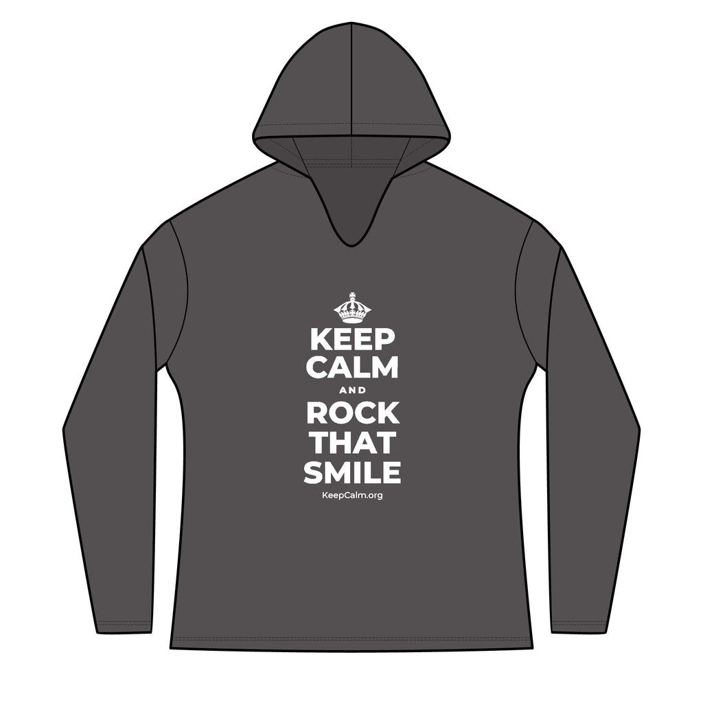 KEEP CALM AND ROCK THAT SMILE Women's Long Sleeve Hoodie