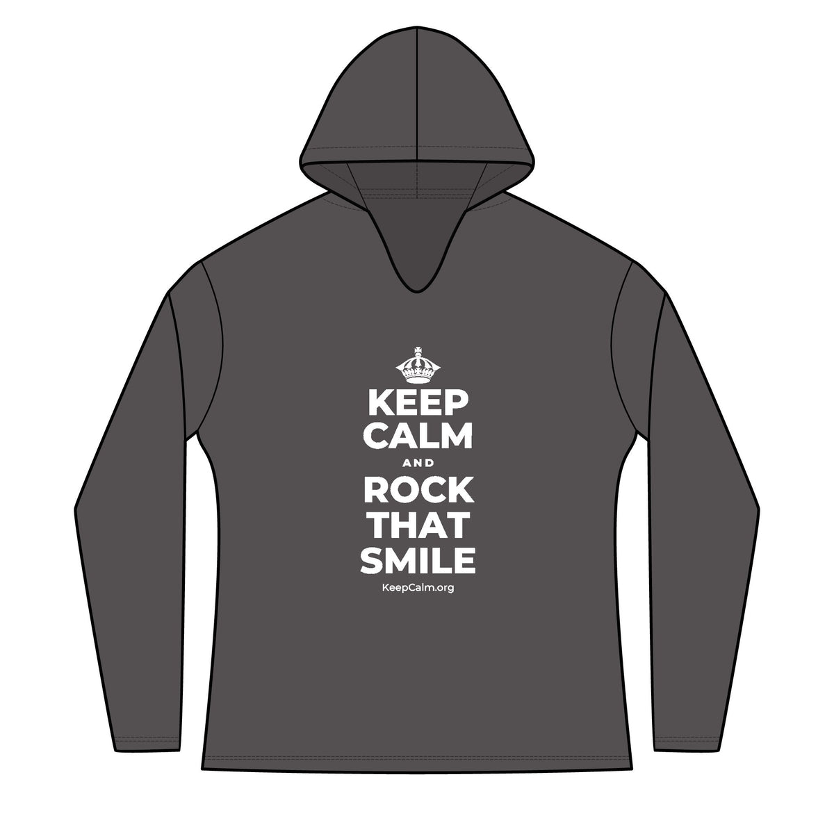 KEEP CALM AND ROCK THAT SMILE Women's Long Sleeve Hoodie