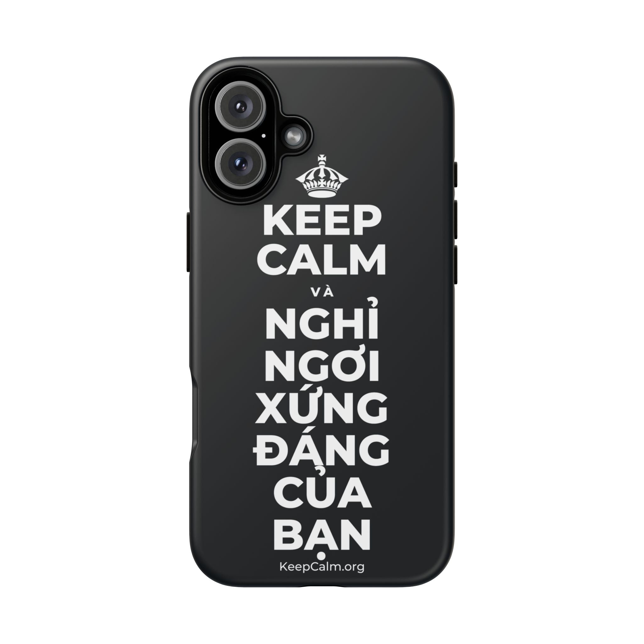 KEEP CALM VÀ NGHỈ NGƠI XỨNG ĐÁNG CỦA BẠN Phone Case (Dark)