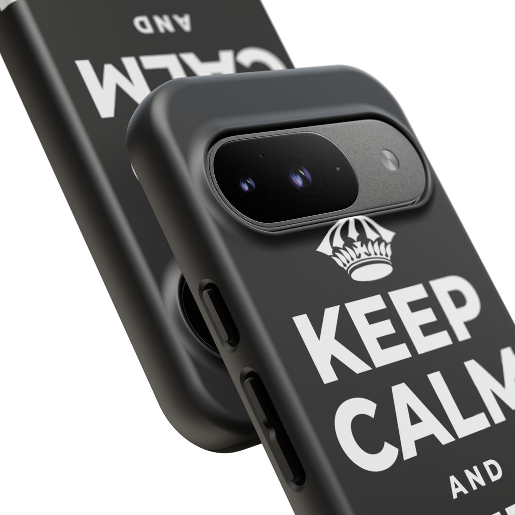 KEEP CALM AND COFFEE FIRST Phone Case