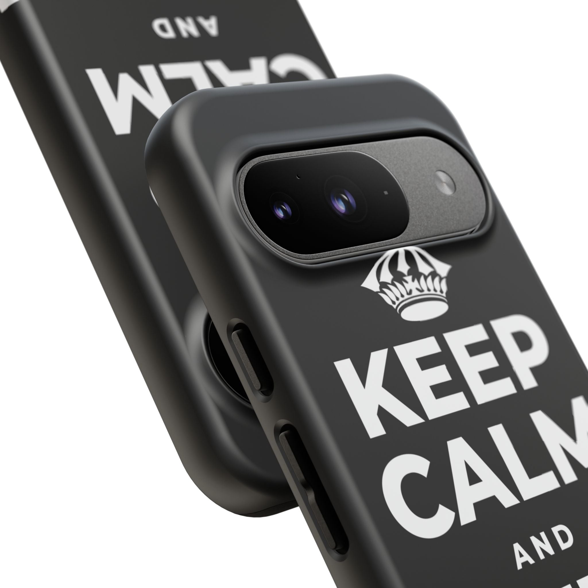 KEEP CALM AND COFFEE FIRST Phone Case