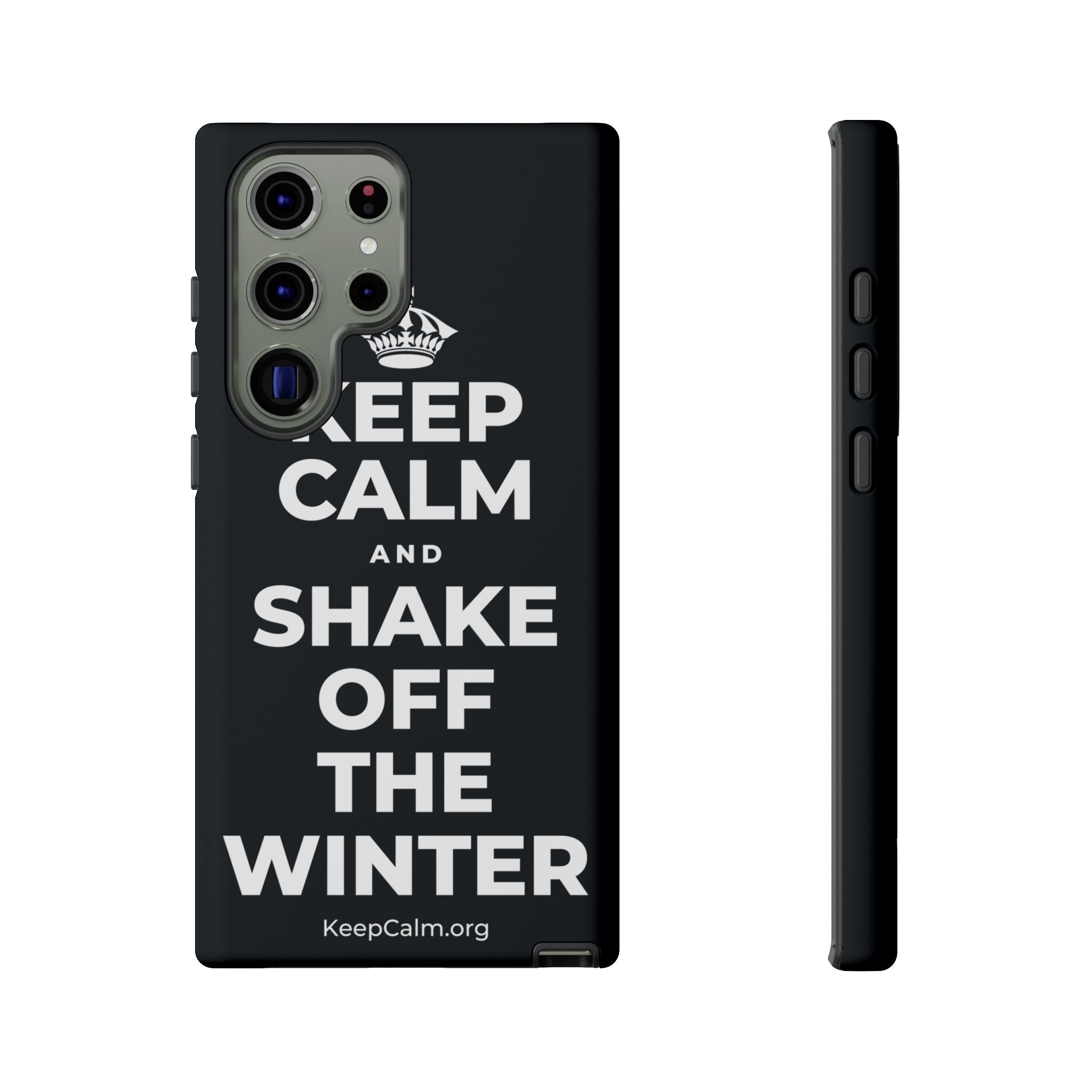 KEEP CALM AND SHAKE OFF THE WINTER Phone Case (Dark)