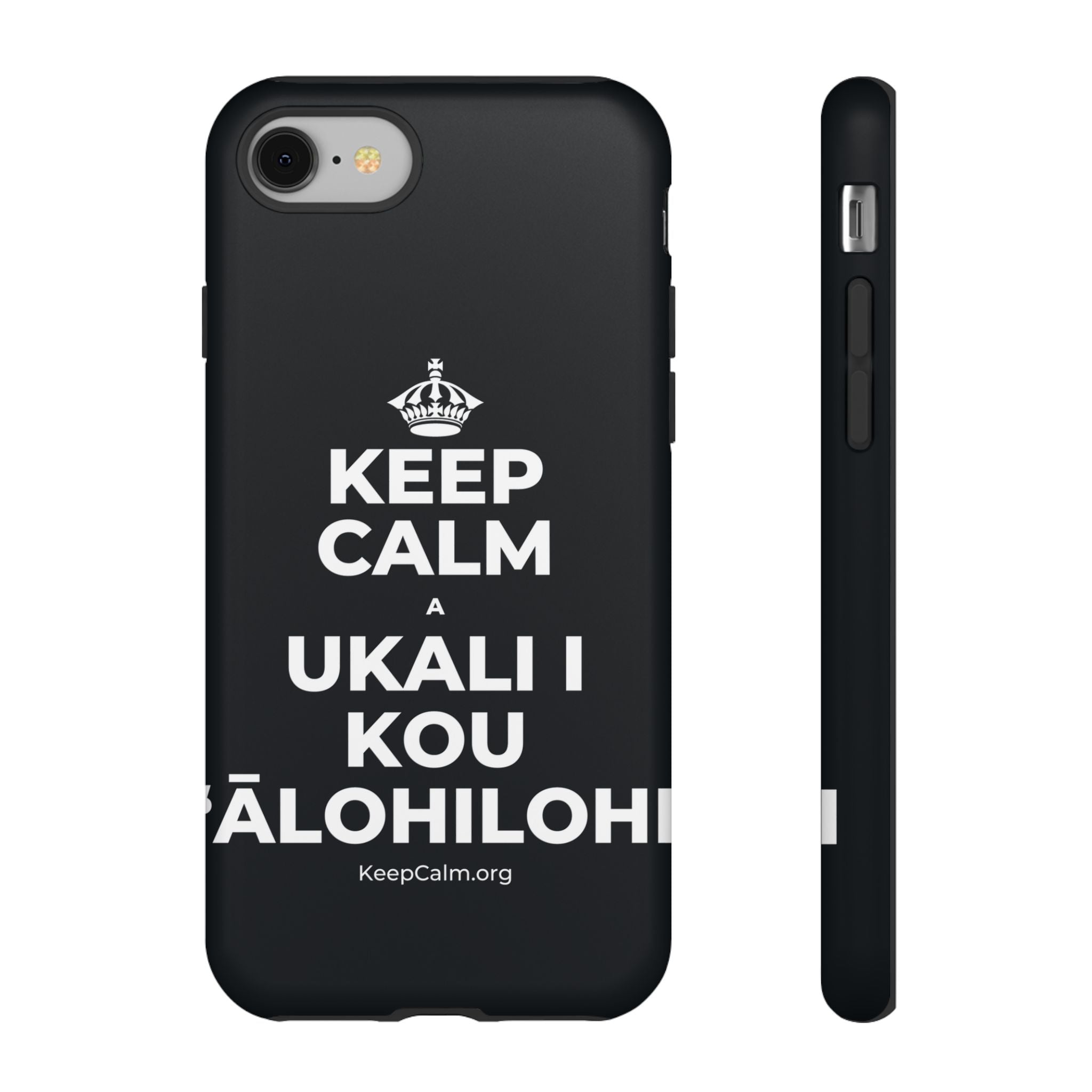 KEEP CALM A UKALI I KOU ʻĀLOHILOHI Phone Case (Dark)