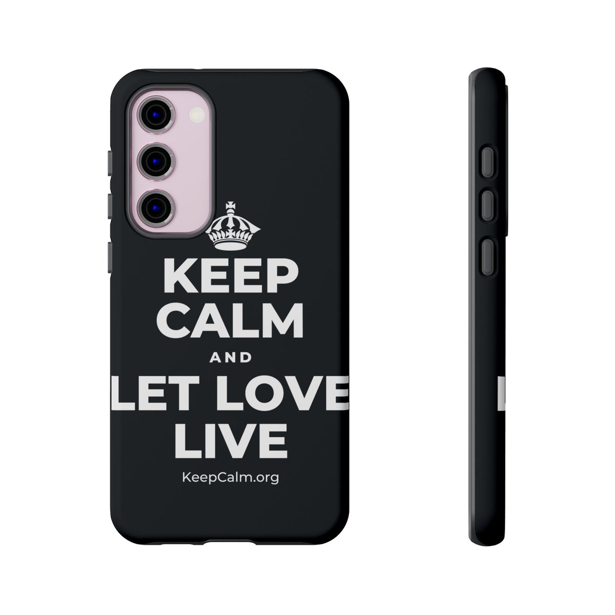 KEEP CALM AND LET LOVE LIVE Phone Case (Dark)