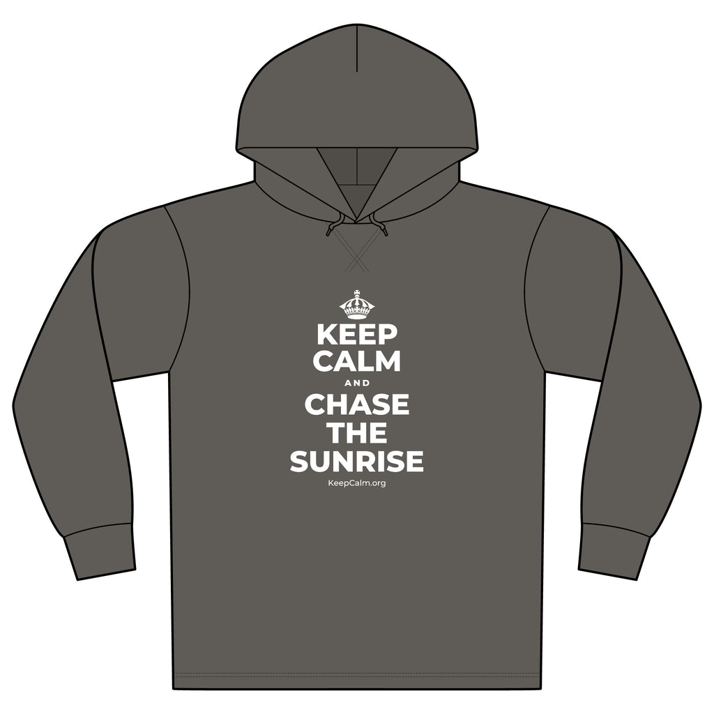 KEEP CALM AND CHASE THE SUNRISE Organic Hoodie Tee