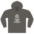 KEEP CALM AND CHASE THE SUNRISE Organic Hoodie Tee