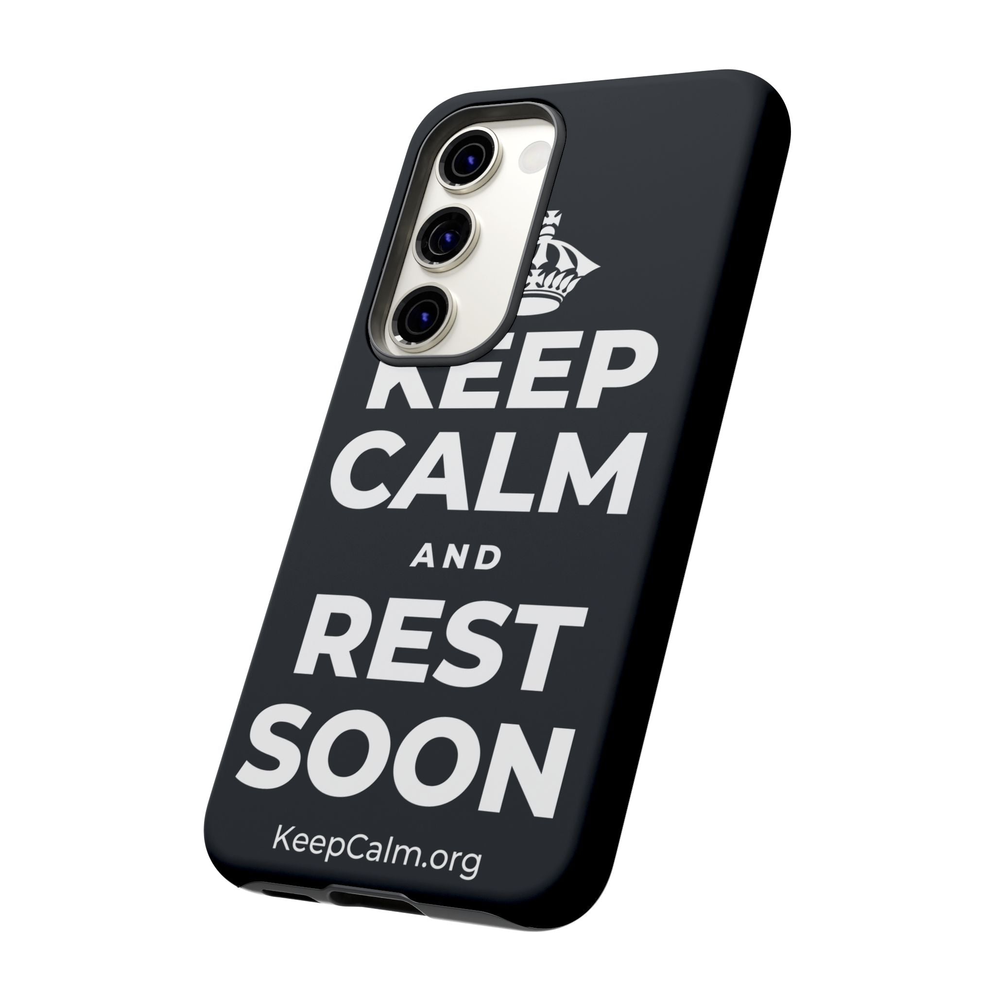 KEEP CALM AND REST SOON Phone Case (Dark)