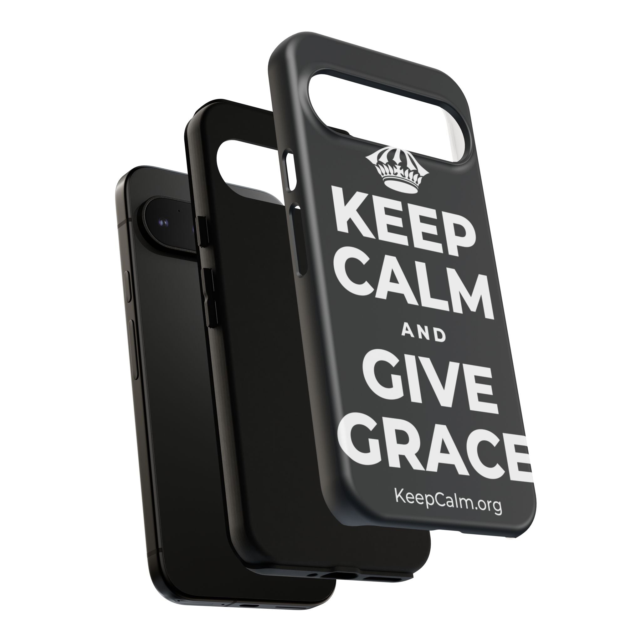 KEEP CALM AND GIVE GRACE Phone Case (Dark)