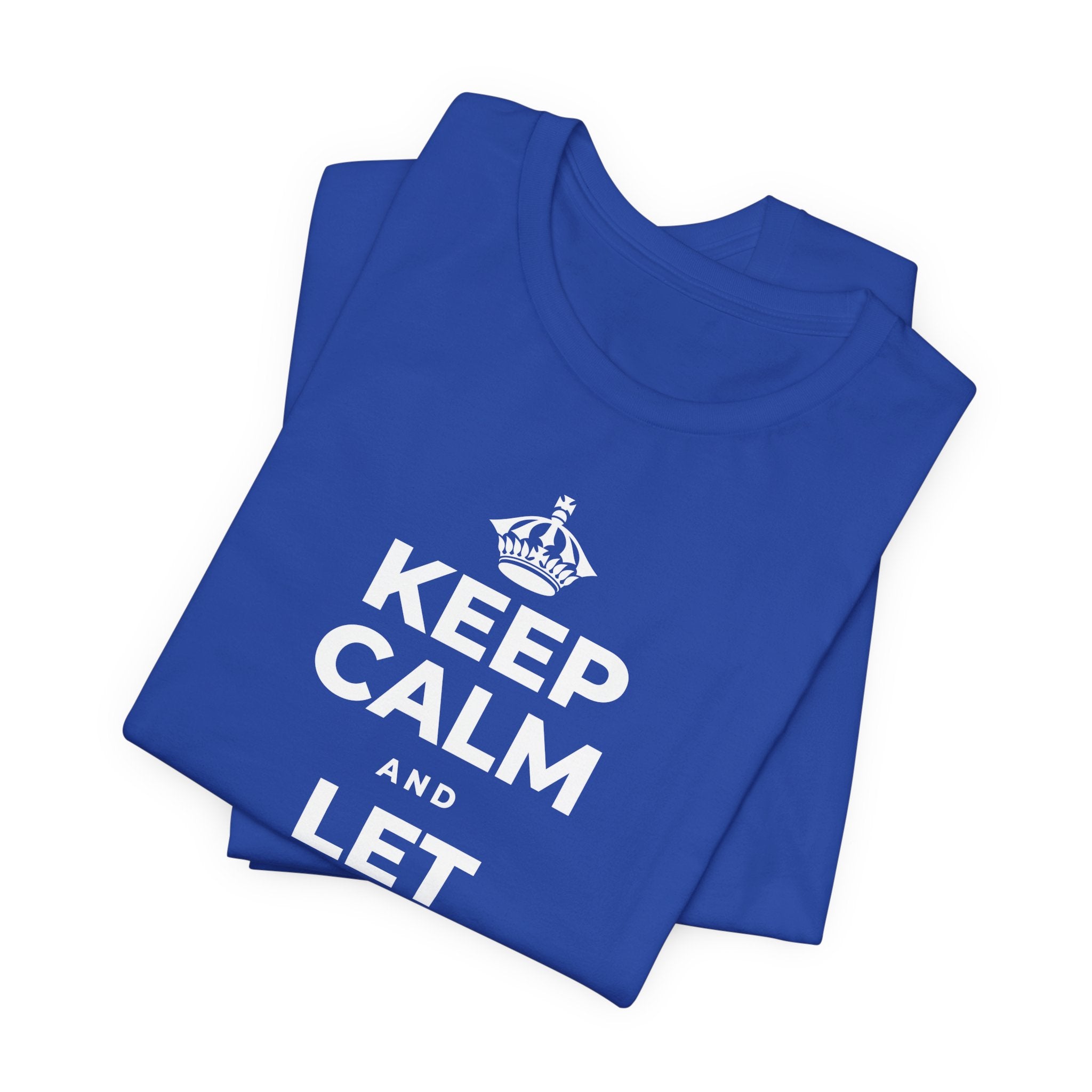 KEEP CALM AND LET THIS FEELING PASS T-Shirt (Soft Cream–Heather Mauve)