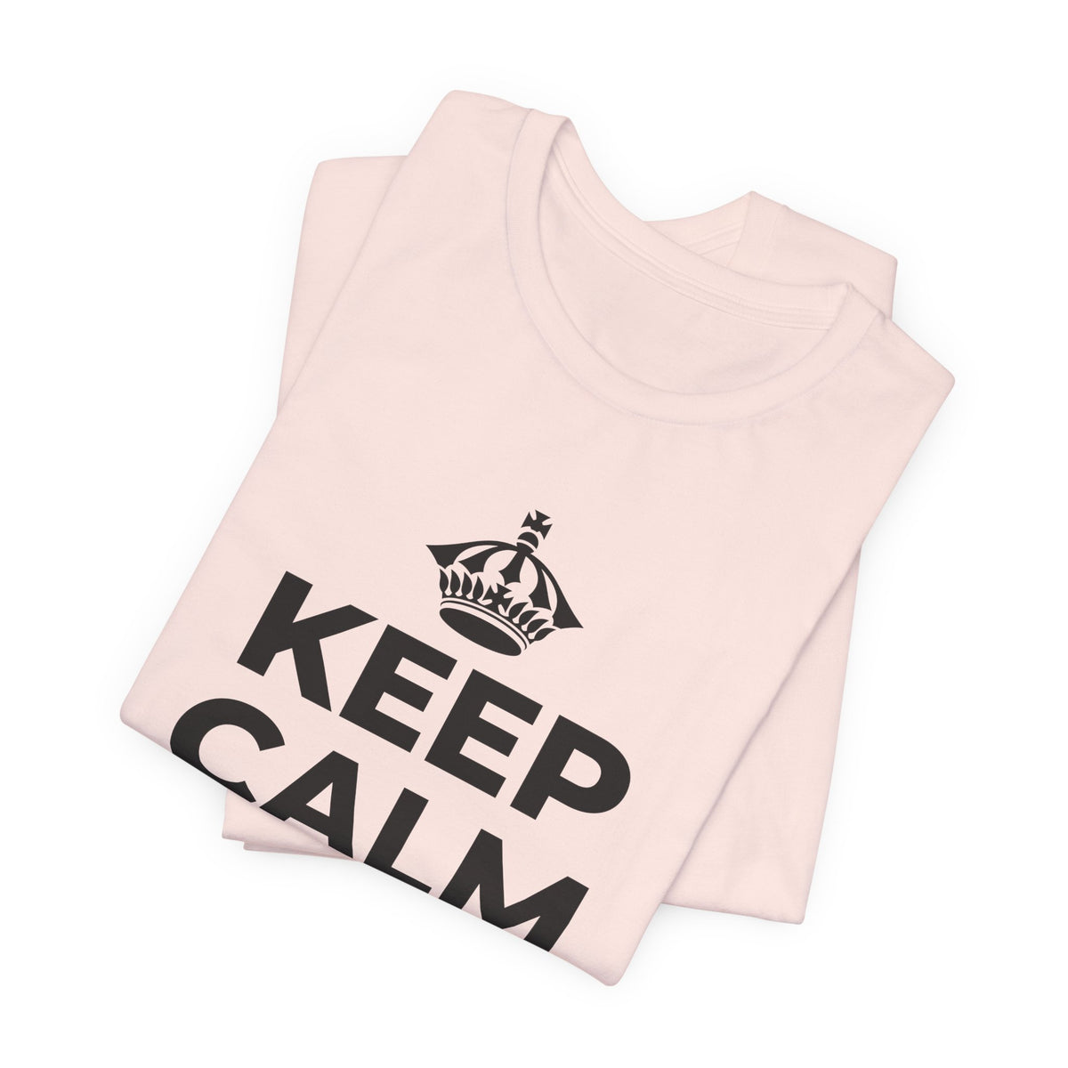 KEEP CALM AND DANCE T-Shirt (Soft Cream–Heather Mauve)