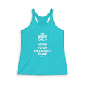 KEEP CALM AND HUM YOUR FAVORITE TUNE Women's Racerback Tank