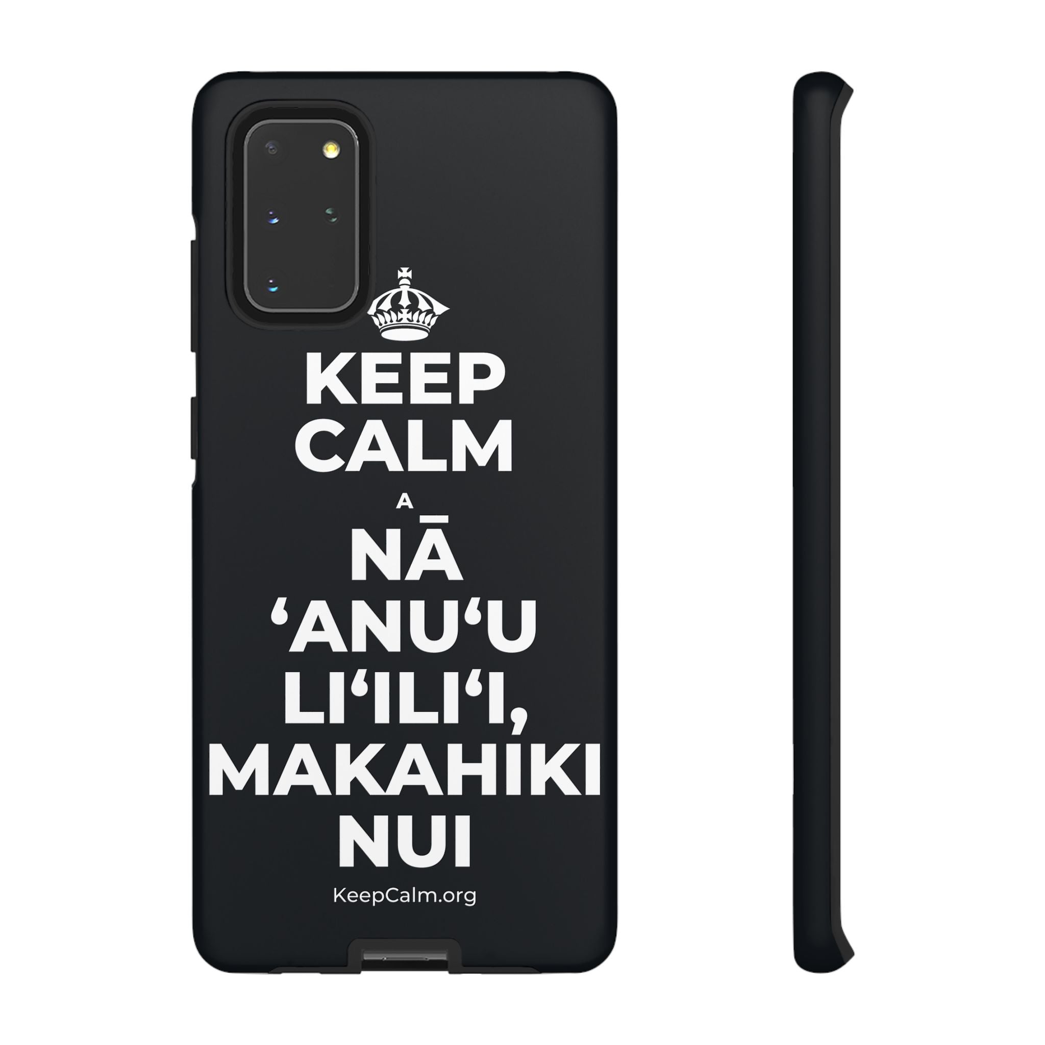 KEEP CALM A NĀ ʻANUʻU LIʻILIʻI, MAKAHIKI NUI Phone Case (Dark)