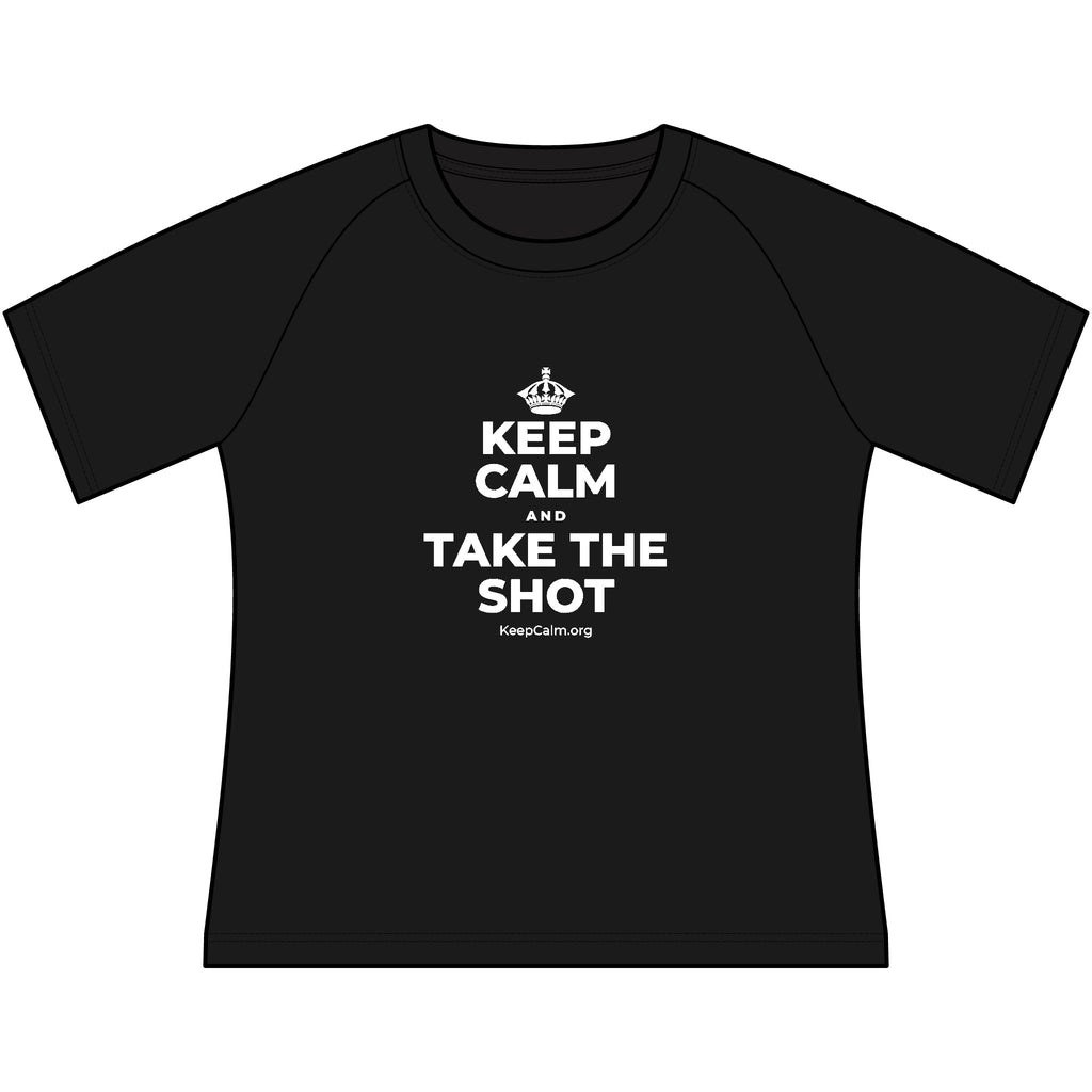 KEEP CALM AND TAKE THE SHOT Women's Raglan Tee
