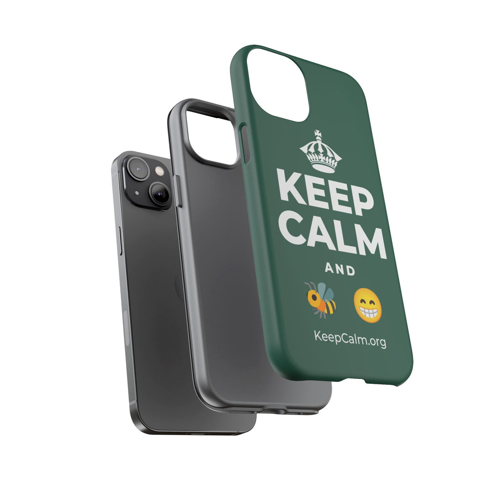 KEEP CALM AND BEE HAPPY Phone Case
