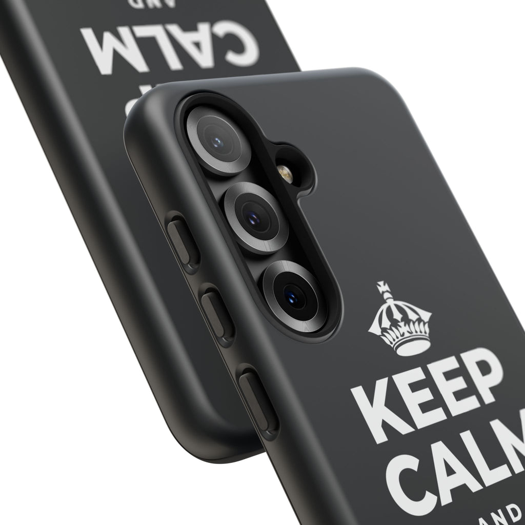 KEEP CALM AND BREATHE Phone Case (Dark)