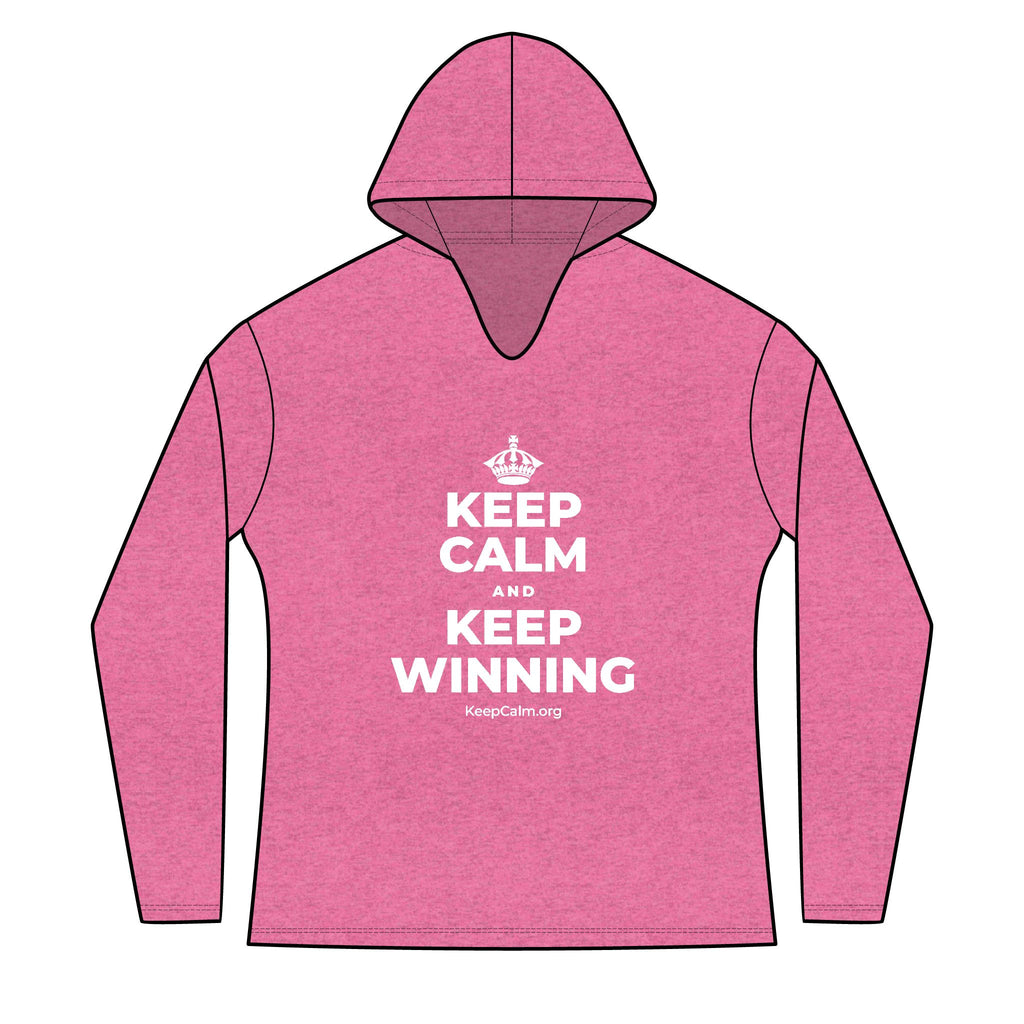 KEEP CALM AND KEEP WINNING Women's Long Sleeve Hoodie