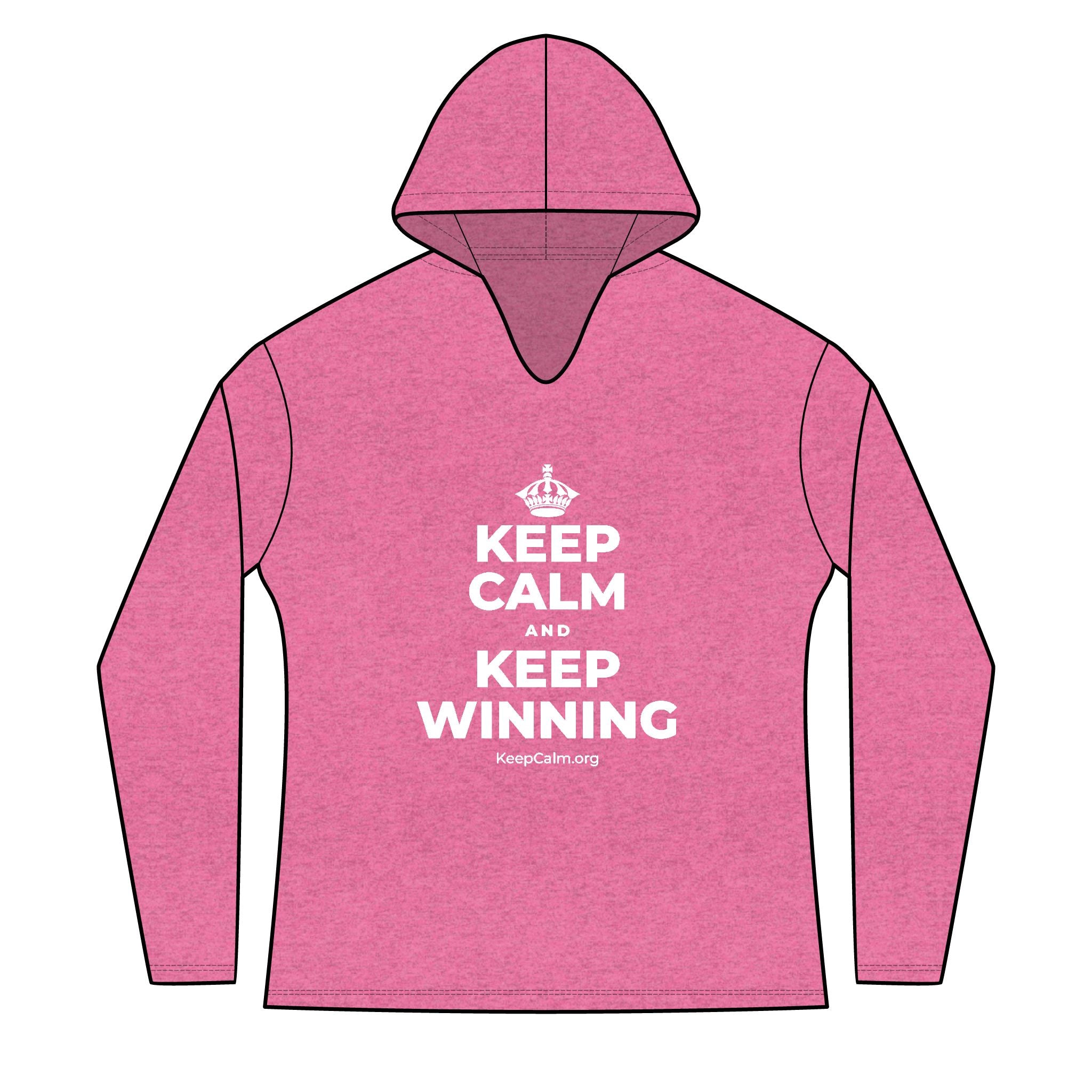 KEEP CALM AND KEEP WINNING Women's Long Sleeve Hoodie