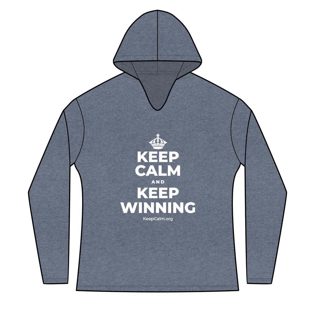 KEEP CALM AND KEEP WINNING Women's Long Sleeve Hoodie