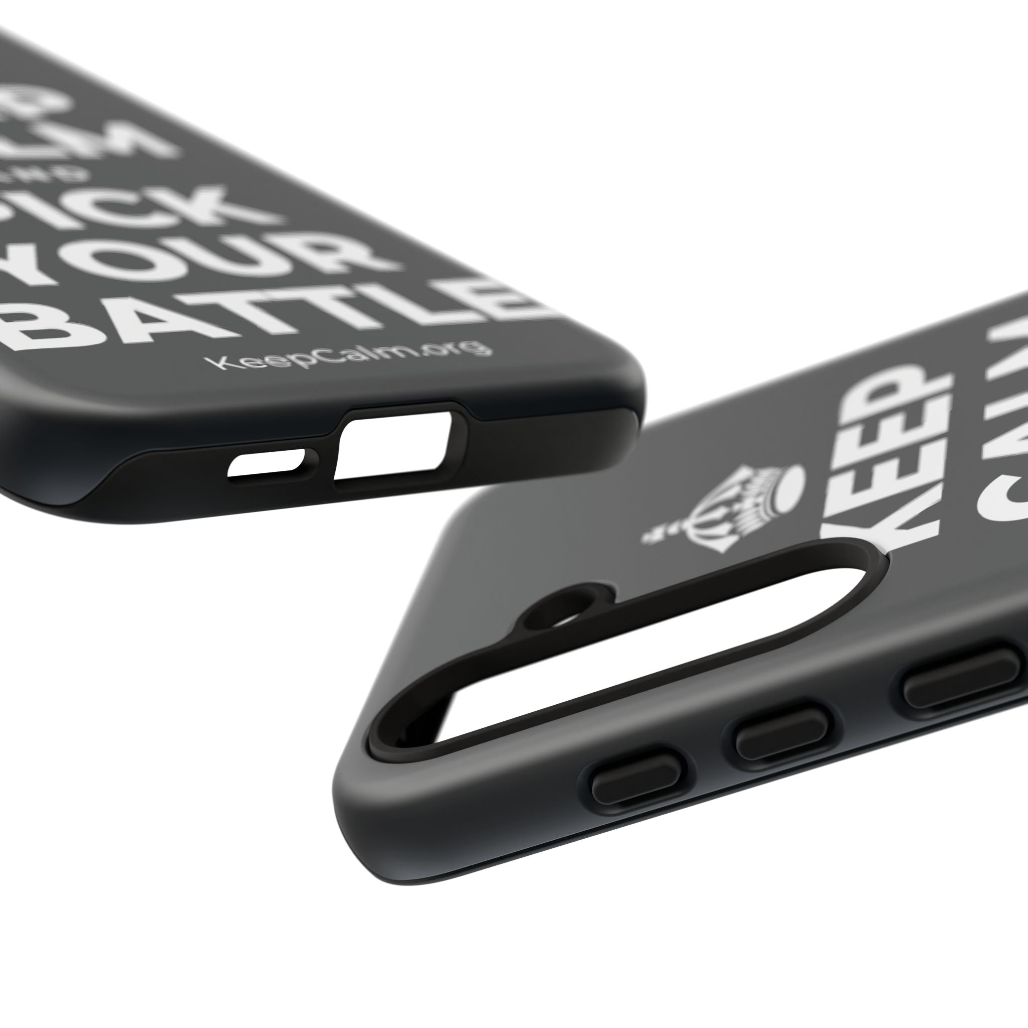 KEEP CALM AND PICK YOUR BATTLE Phone Case (Dark)