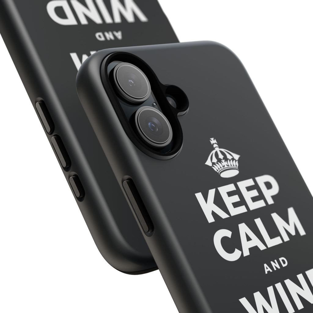 KEEP CALM AND WIND DOWN GENTLY Phone Case (Dark)