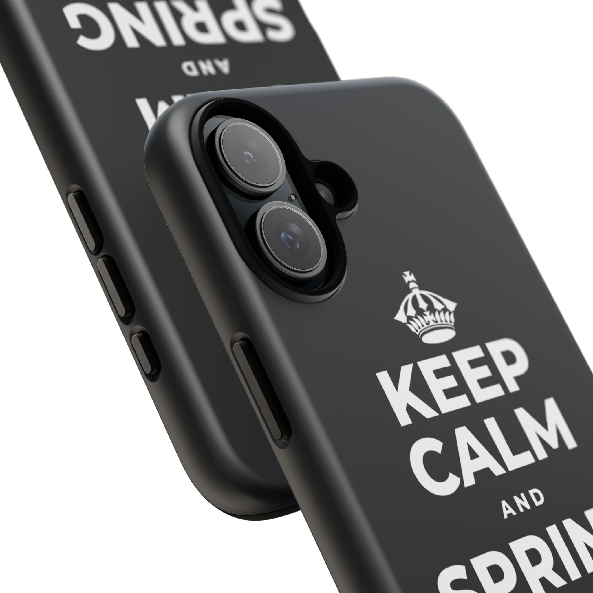 KEEP CALM AND SPRING FORWARD GENTLY Phone Case (Dark)