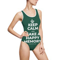 KEEP CALM AND MAKE A HAPPY MEMORY One-Piece Swimsuit