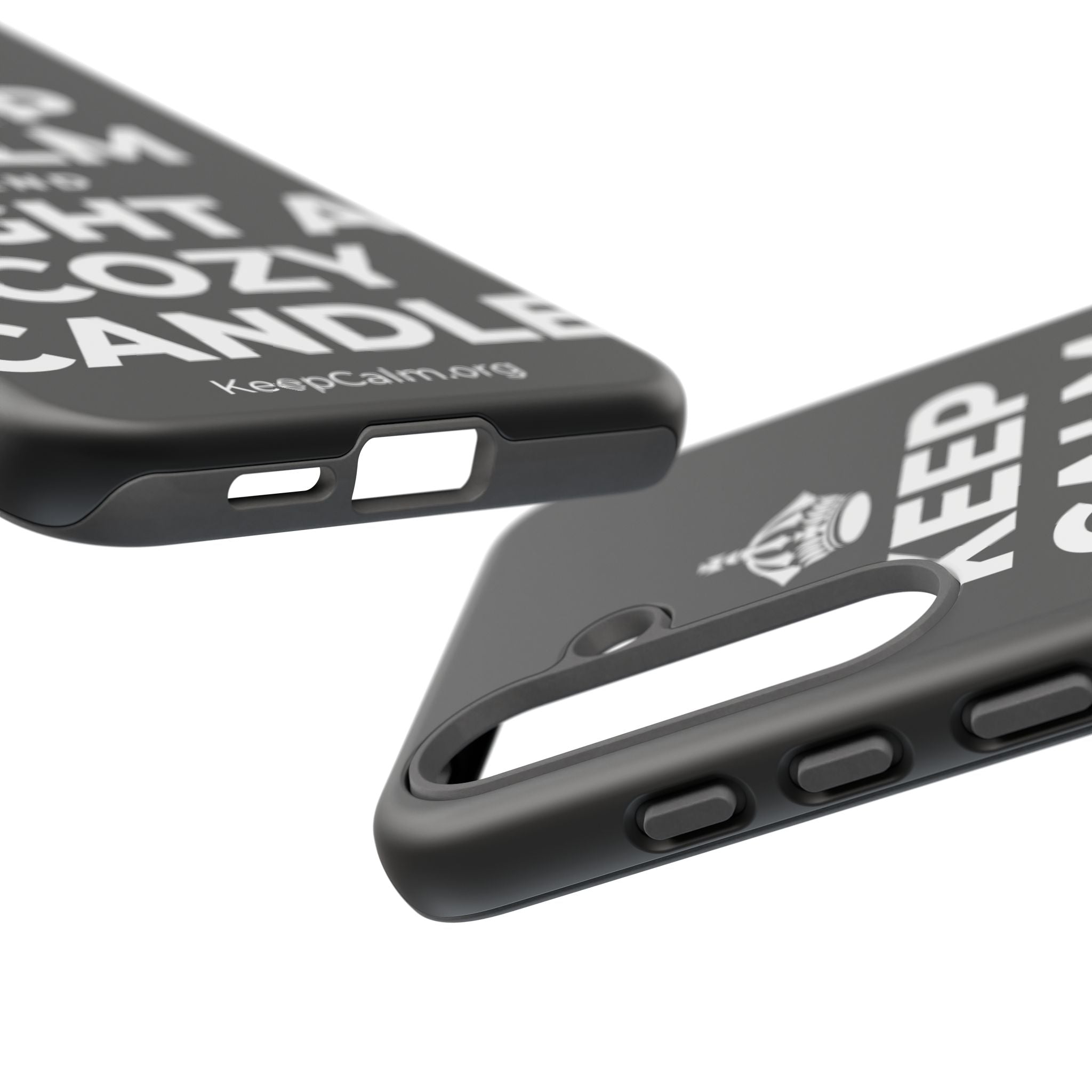 KEEP CALM AND LIGHT A COZY CANDLE Phone Case