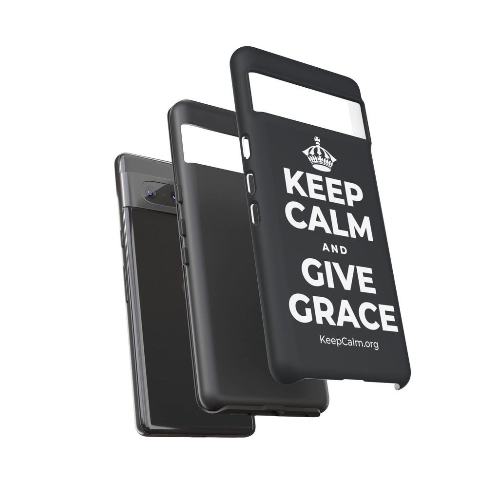 KEEP CALM AND GIVE GRACE Phone Case (Dark)