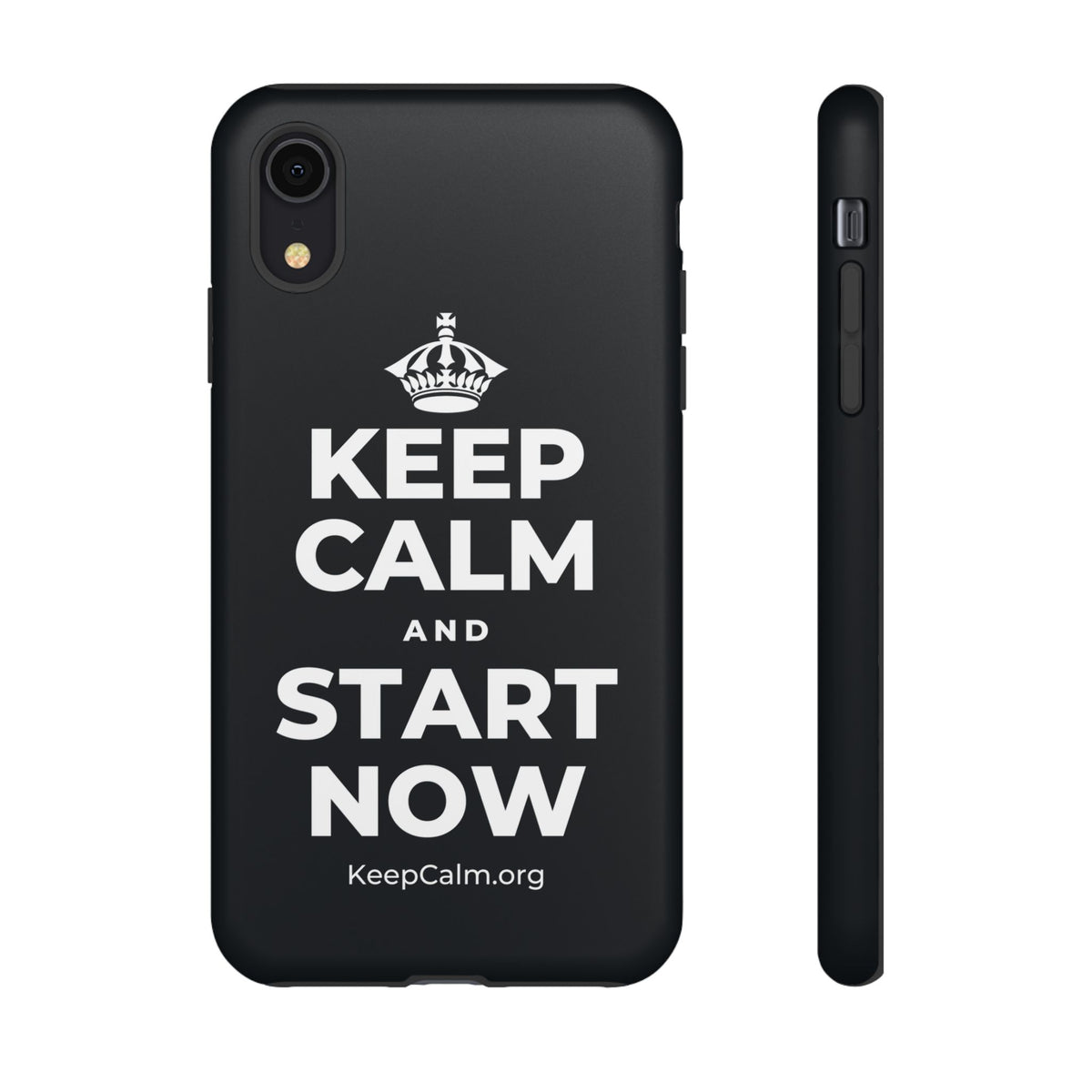 KEEP CALM AND START NOW Phone Case (Dark)