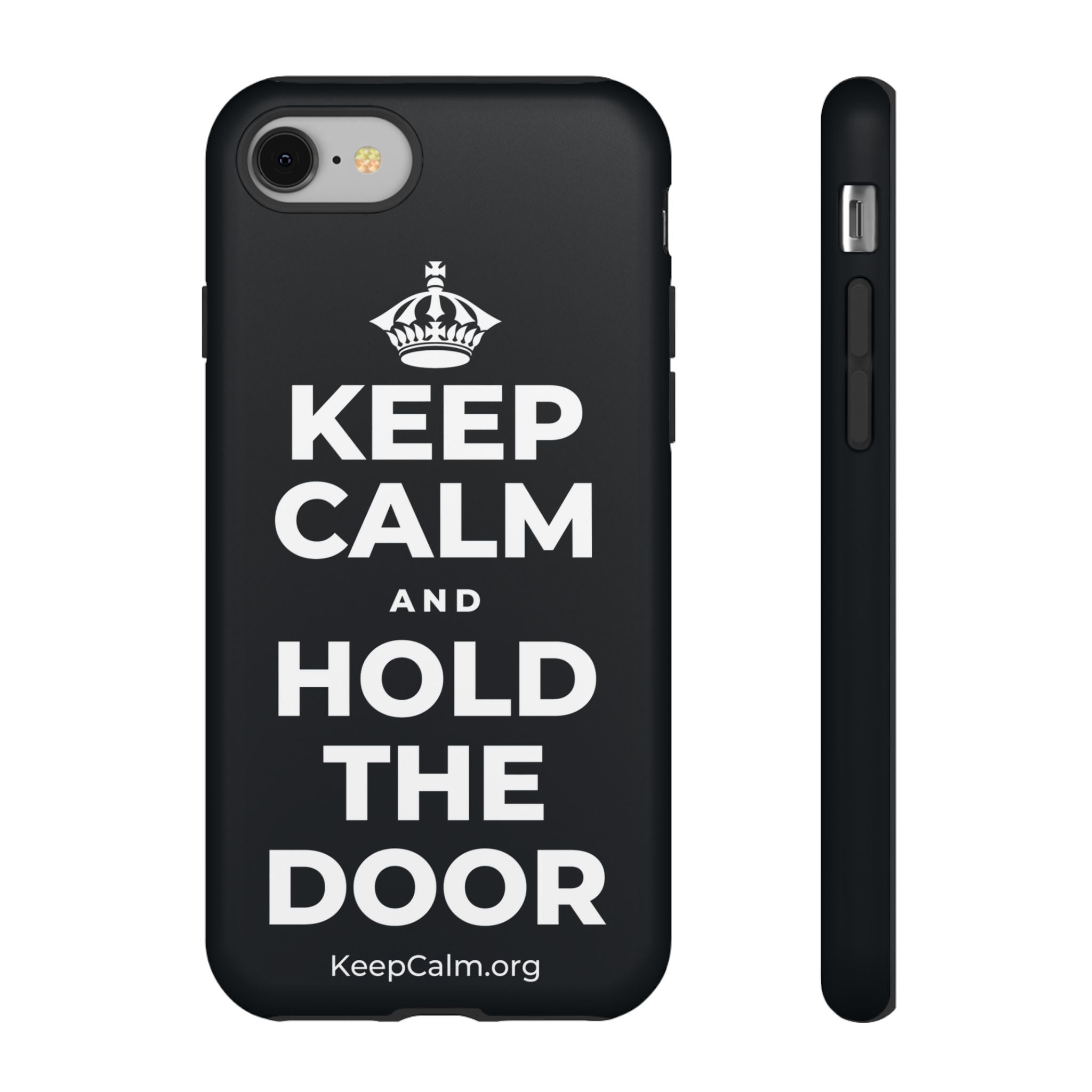 KEEP CALM AND HOLD THE DOOR Phone Case (Dark)