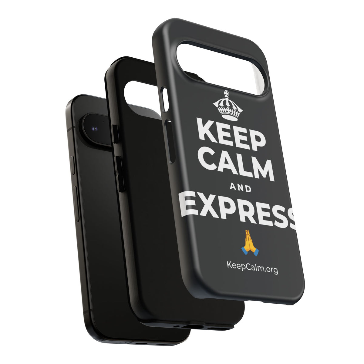 KEEP CALM AND EXPRESS 🙏 Phone Case (Dark)