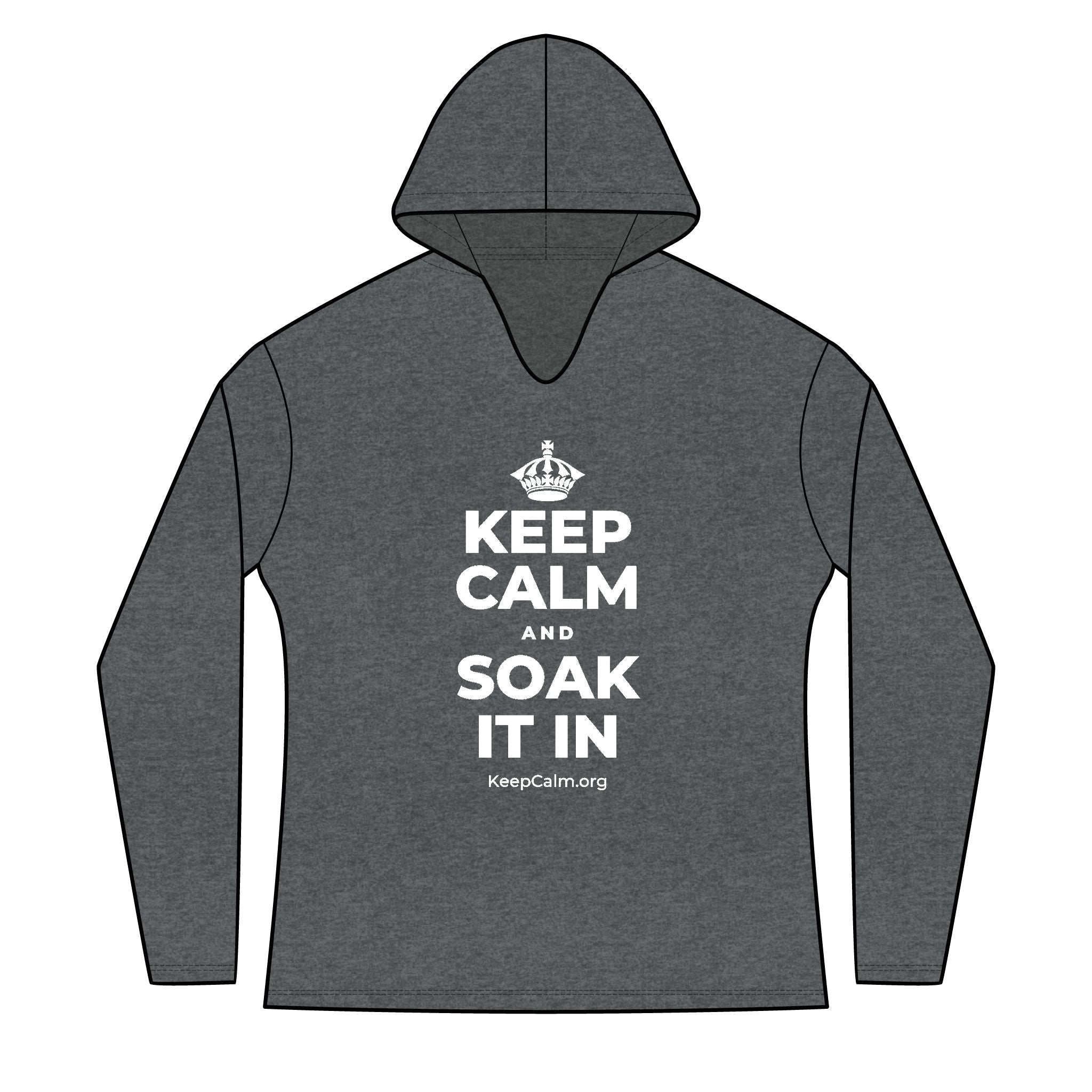 KEEP CALM AND SOAK IT IN Women's Long Sleeve Hoodie