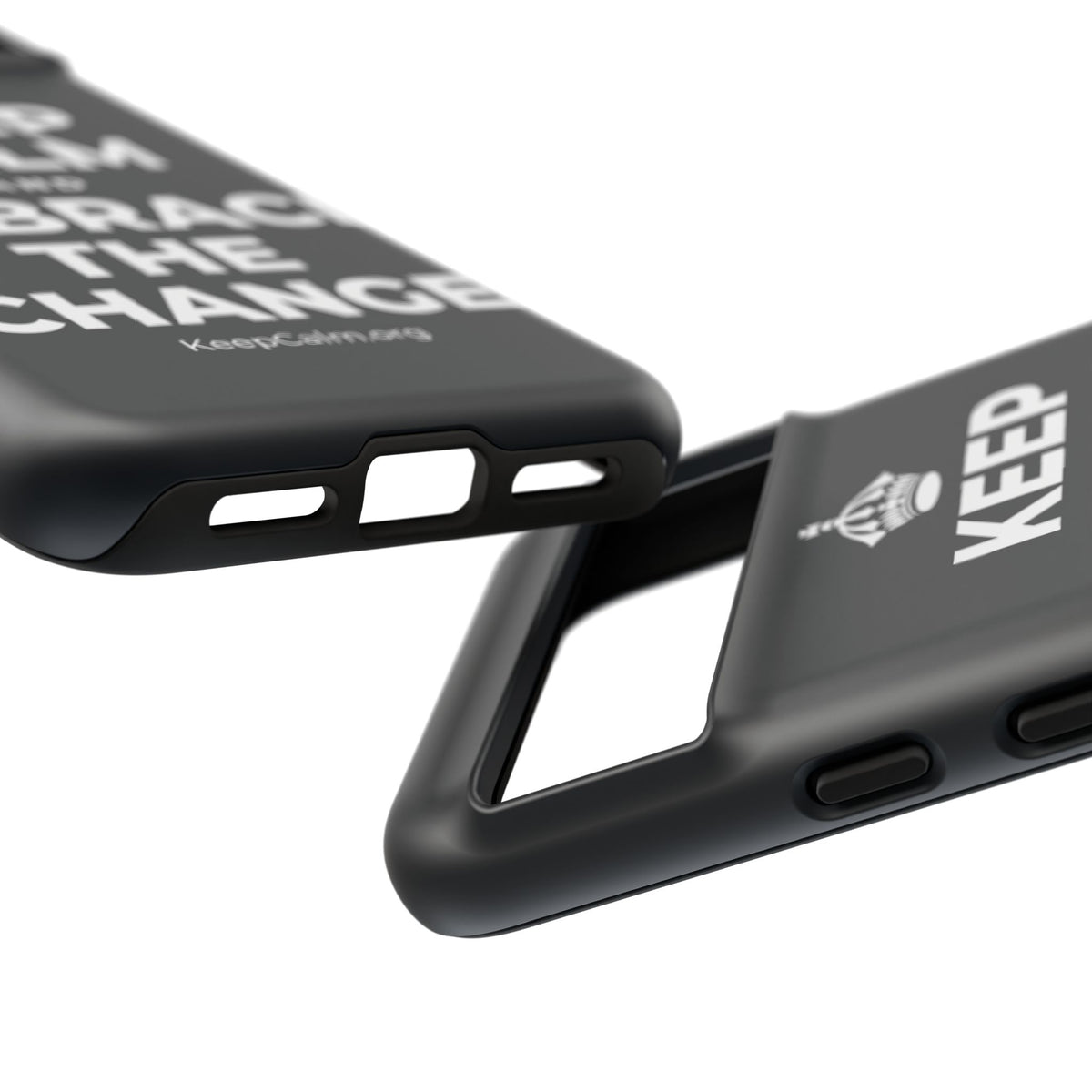 KEEP CALM AND EMBRACE THE CHANGE Phone Case (Dark)
