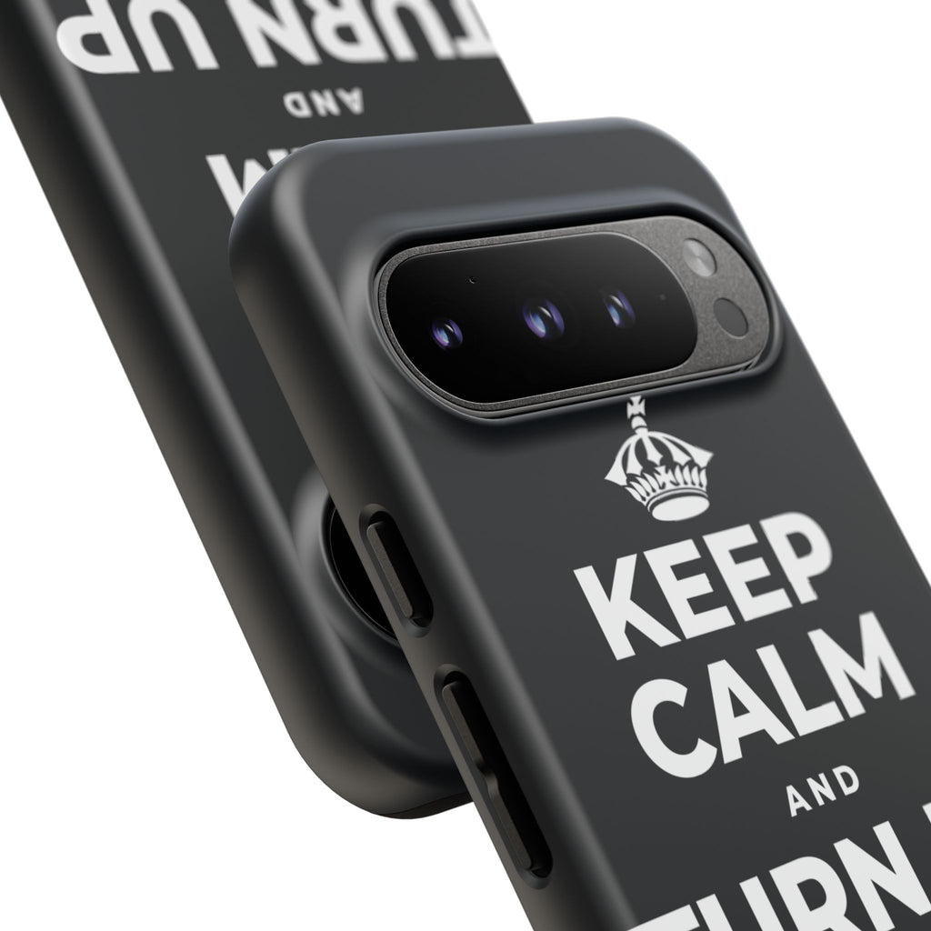 KEEP CALM AND TURN UP THE MUSIC Phone Case (Dark)