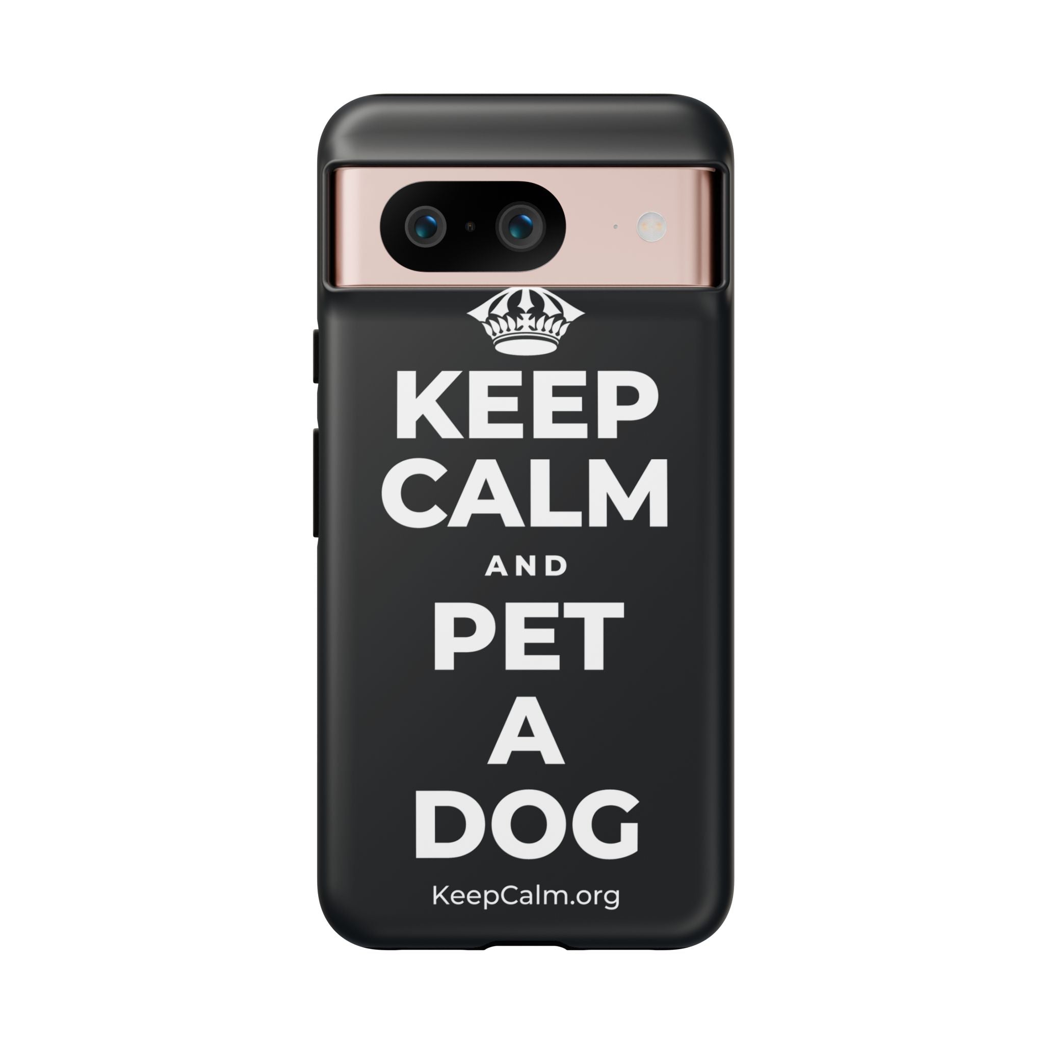 KEEP CALM AND PET A DOG Phone Case (Dark)