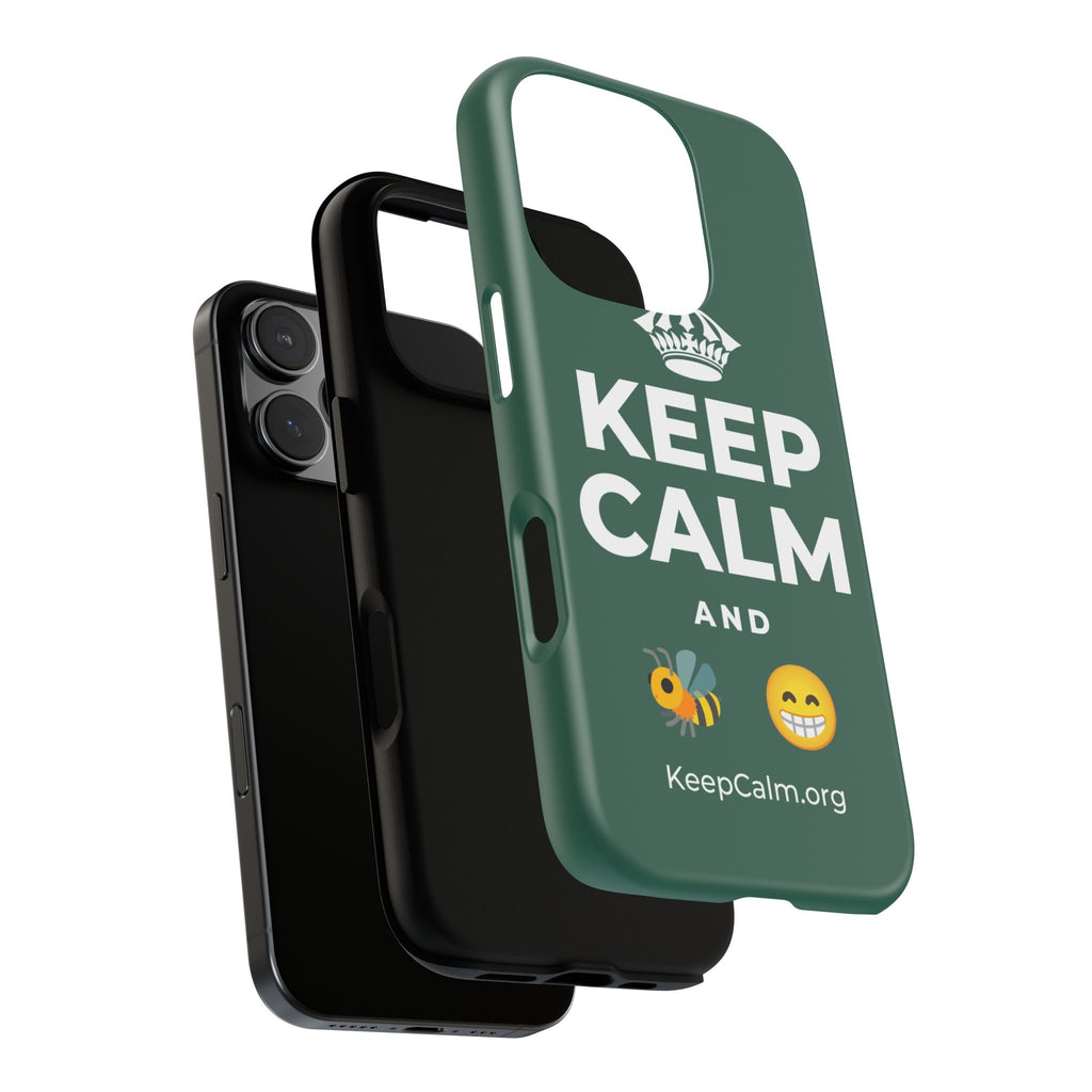 KEEP CALM AND BEE HAPPY Phone Case